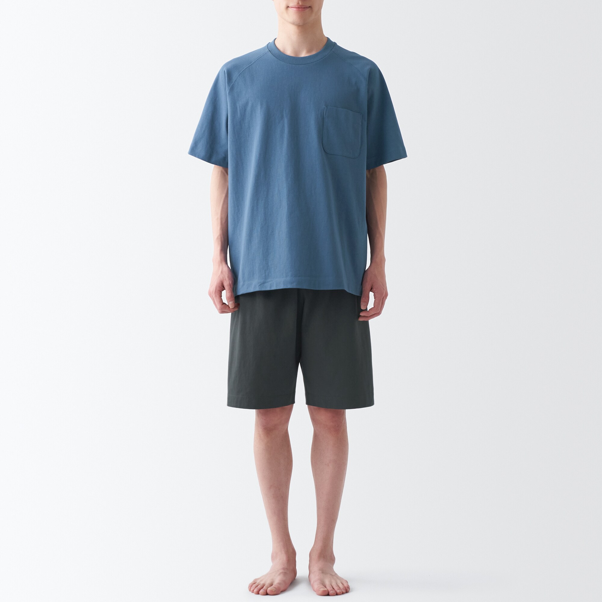 太番手天竺編み　半袖ルームウエアセット