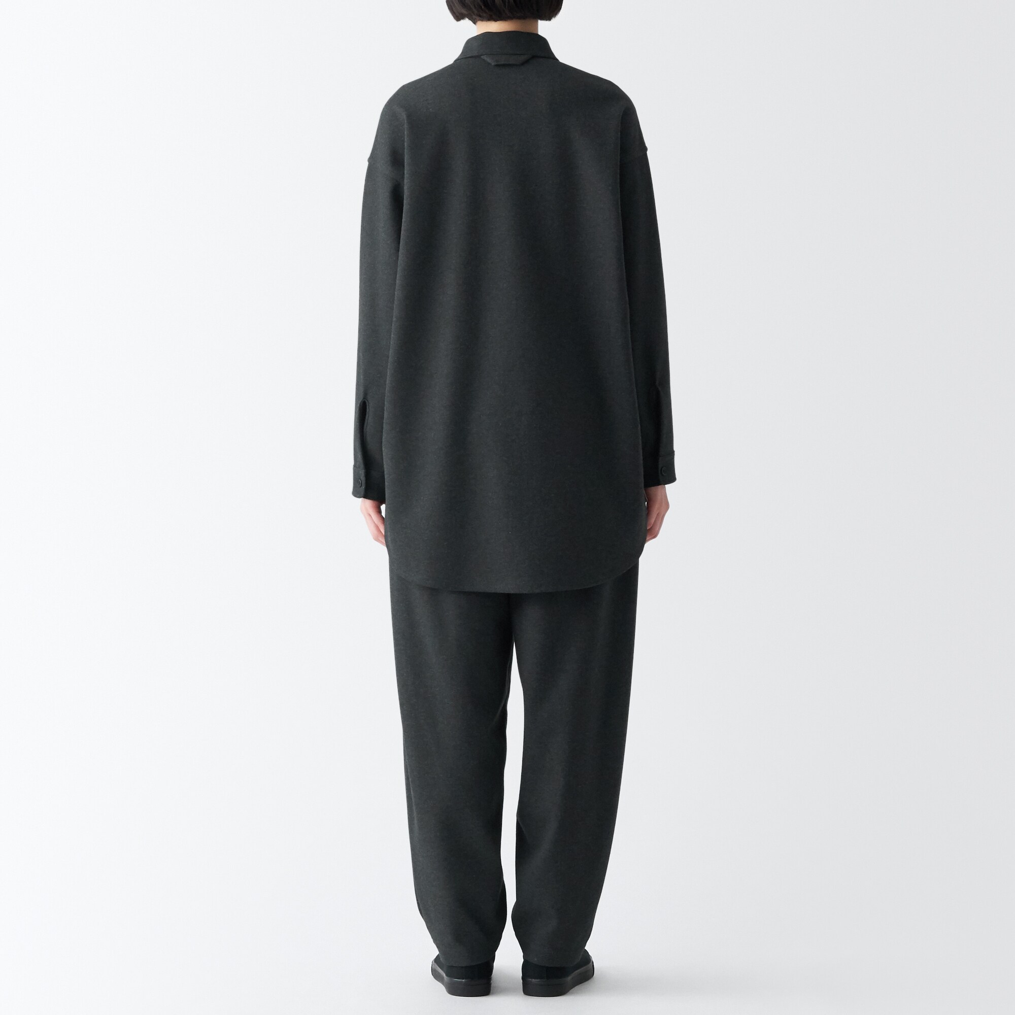 ストレッチ起毛長袖シャツ