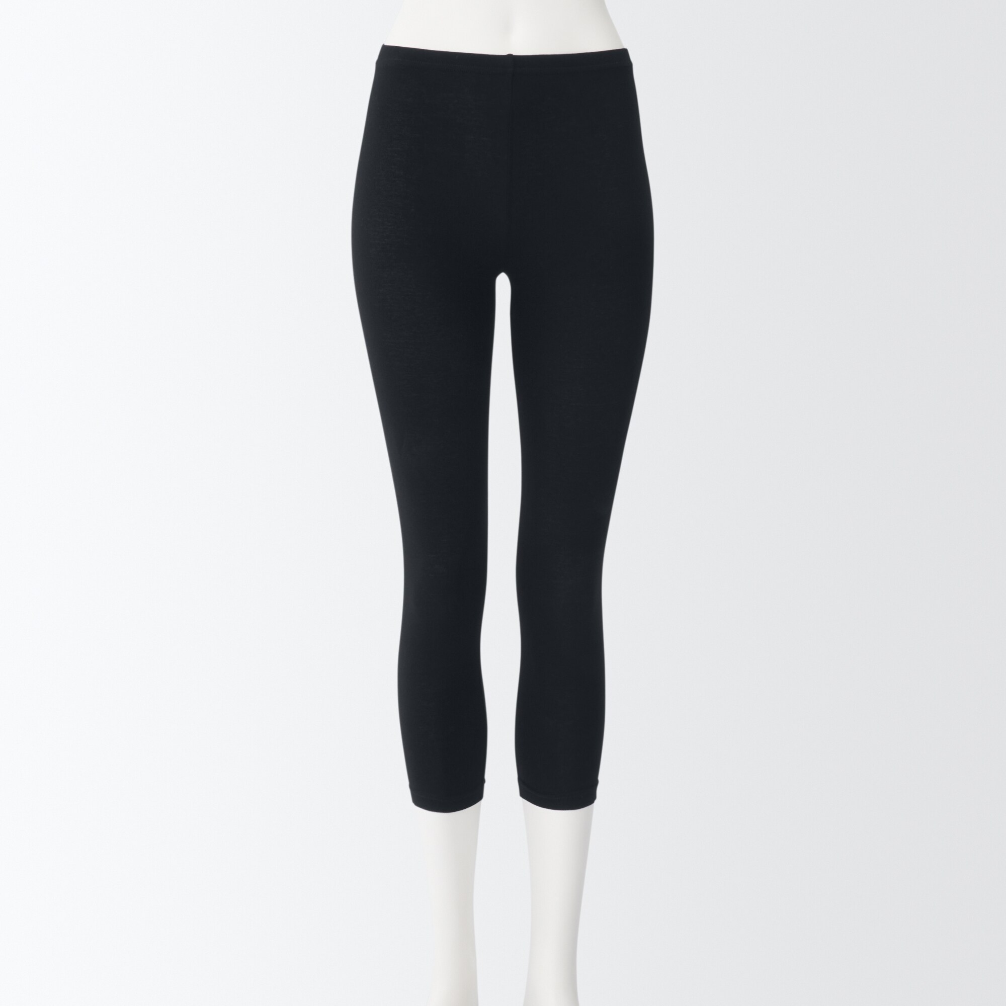 ストレッチ天竺編み　七分丈レギンス