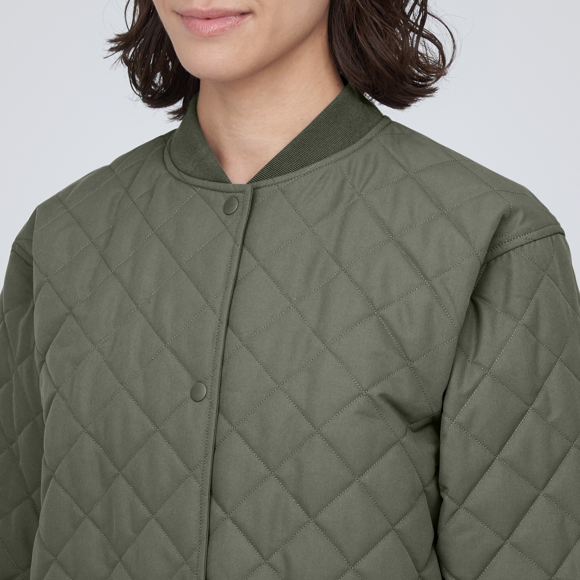 洗える　キルティングコート