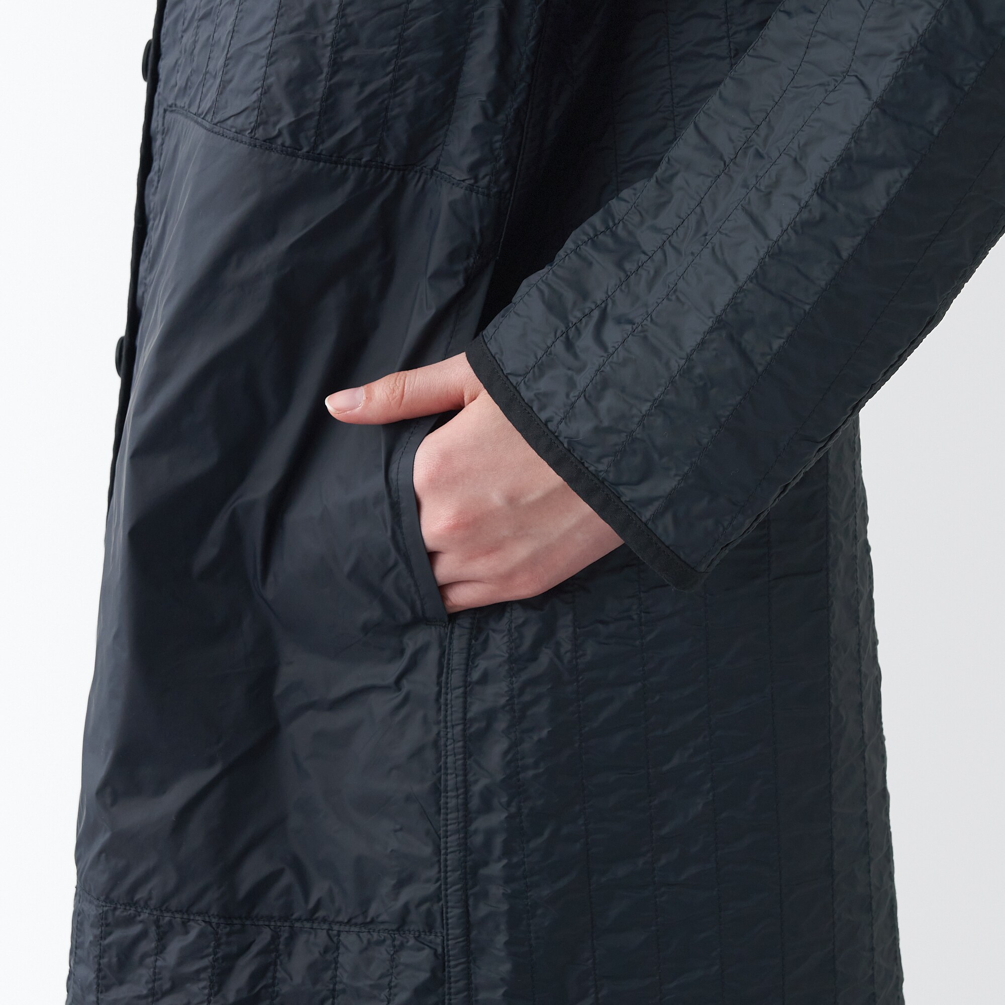 リバーシブルキルトコート