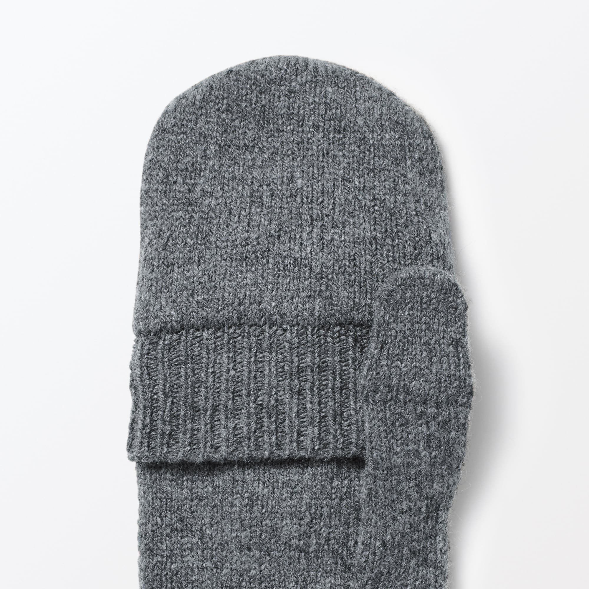 再生ポリエステル混　半指フード付き　手袋