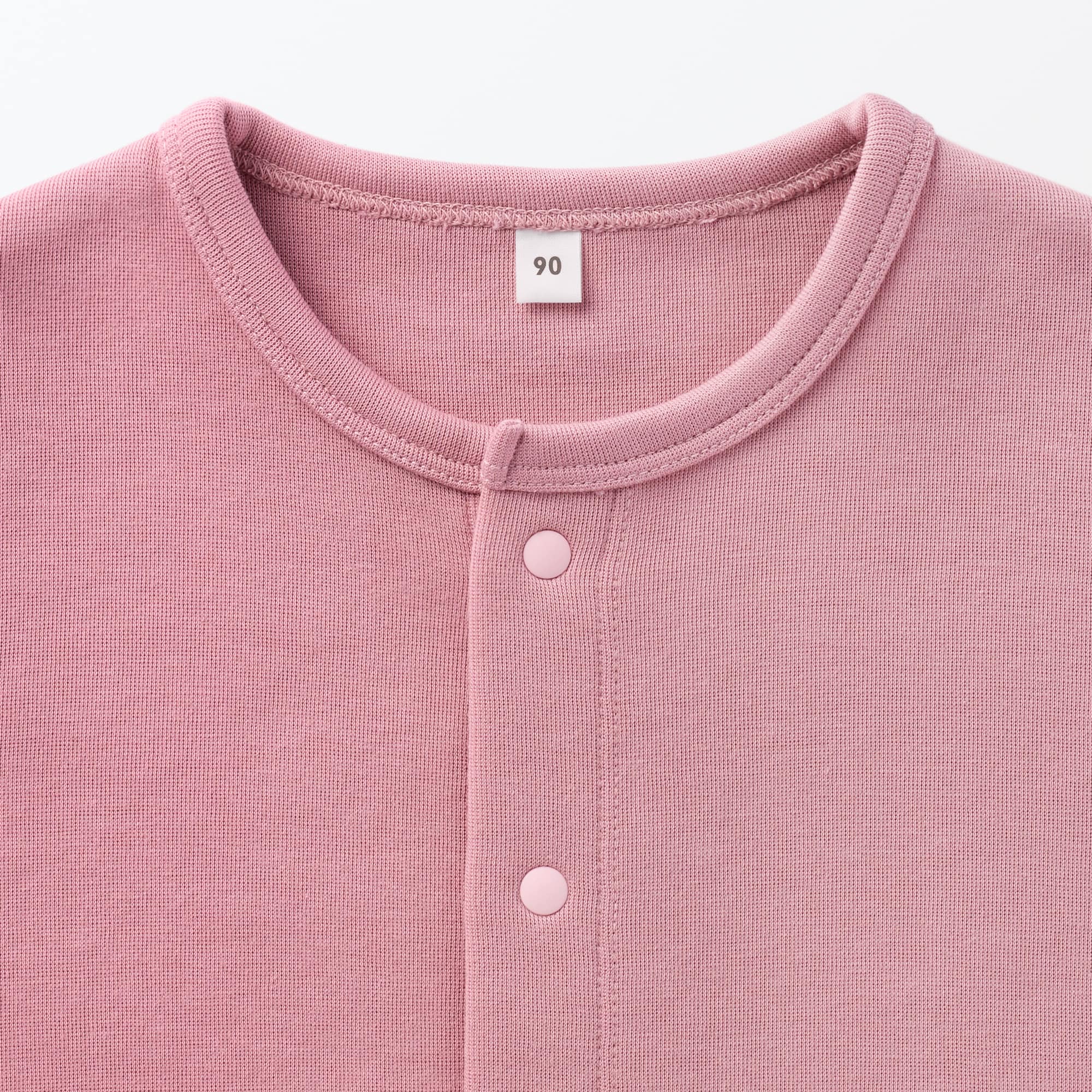 ベビー　二重編みスウェットスナップカーディガン