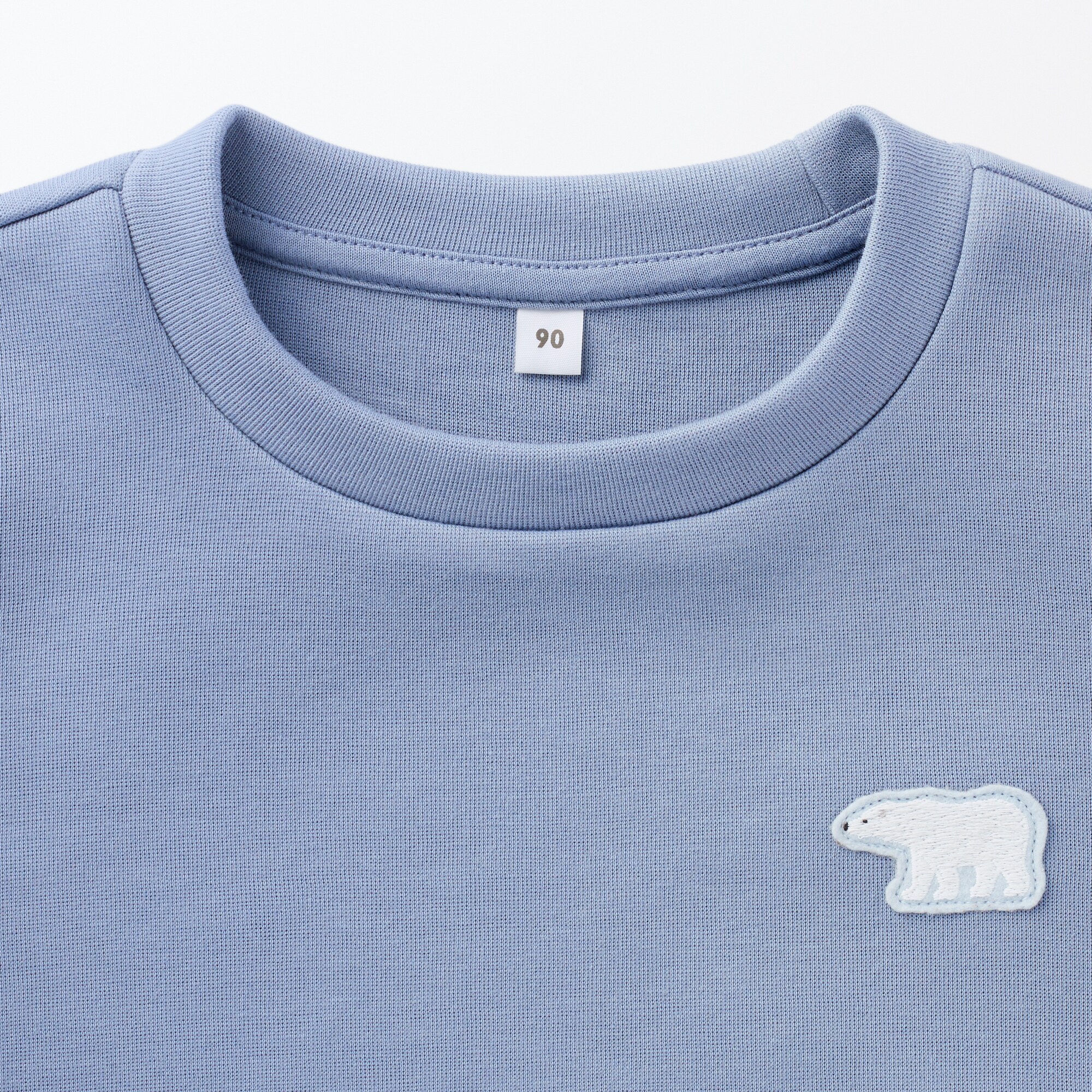 ベビー　あたまするっと刺繍二重編みスウェットシャツ