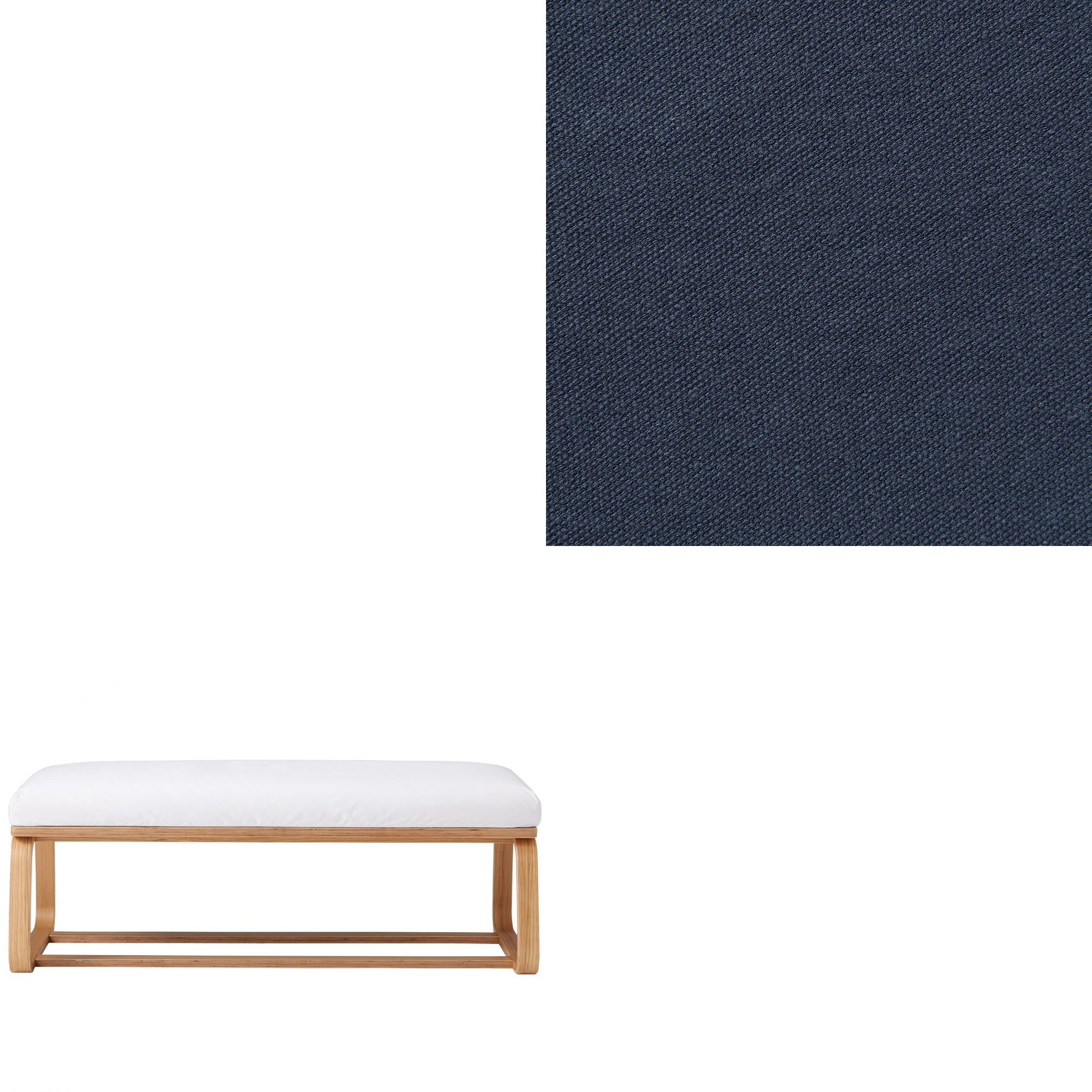 【カバー】洗いざらしの綿帆布リビングでもダイニングでもつかえるベンチ・１用カバー