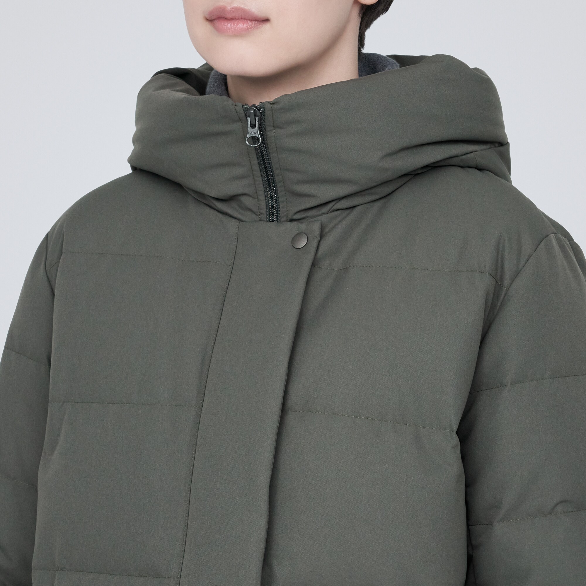 撥水ロングダウンコート