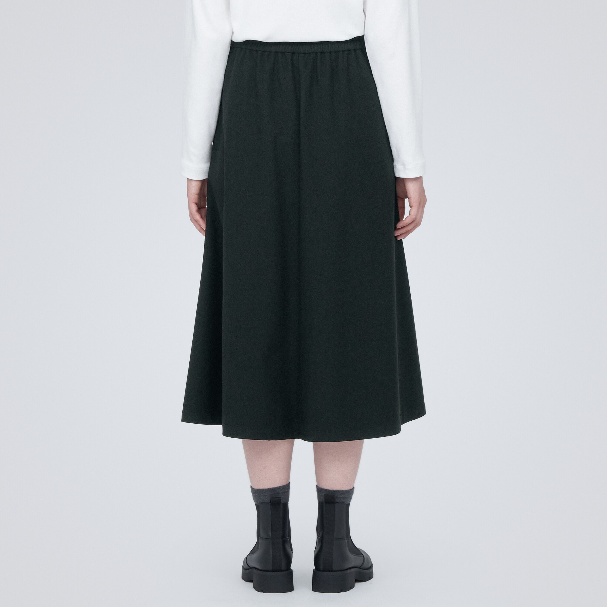 ストレッチ起毛フレアスカート