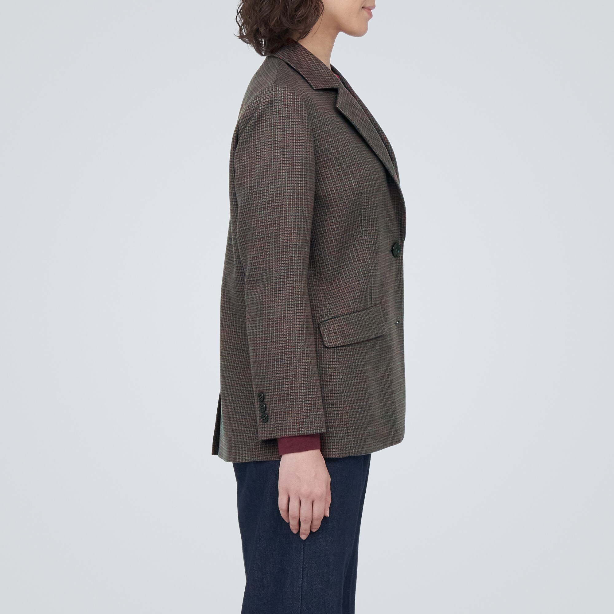 起毛テーラードジャケット