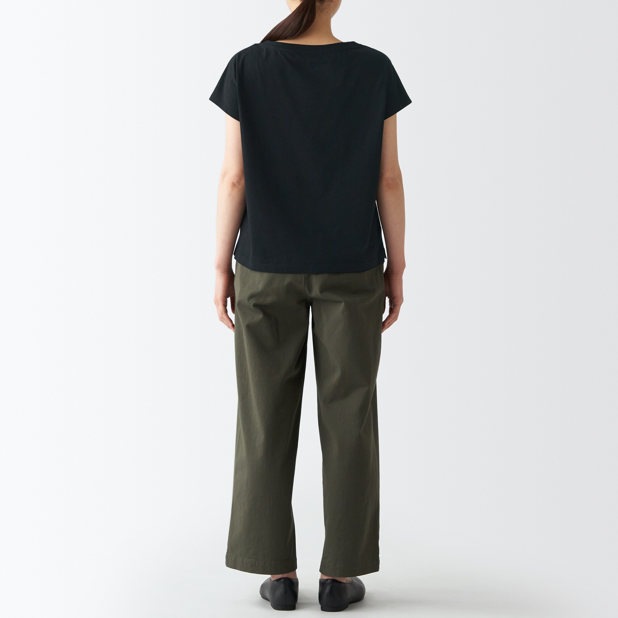 ムラ糸天竺編みフレンチスリーブＴシャツ