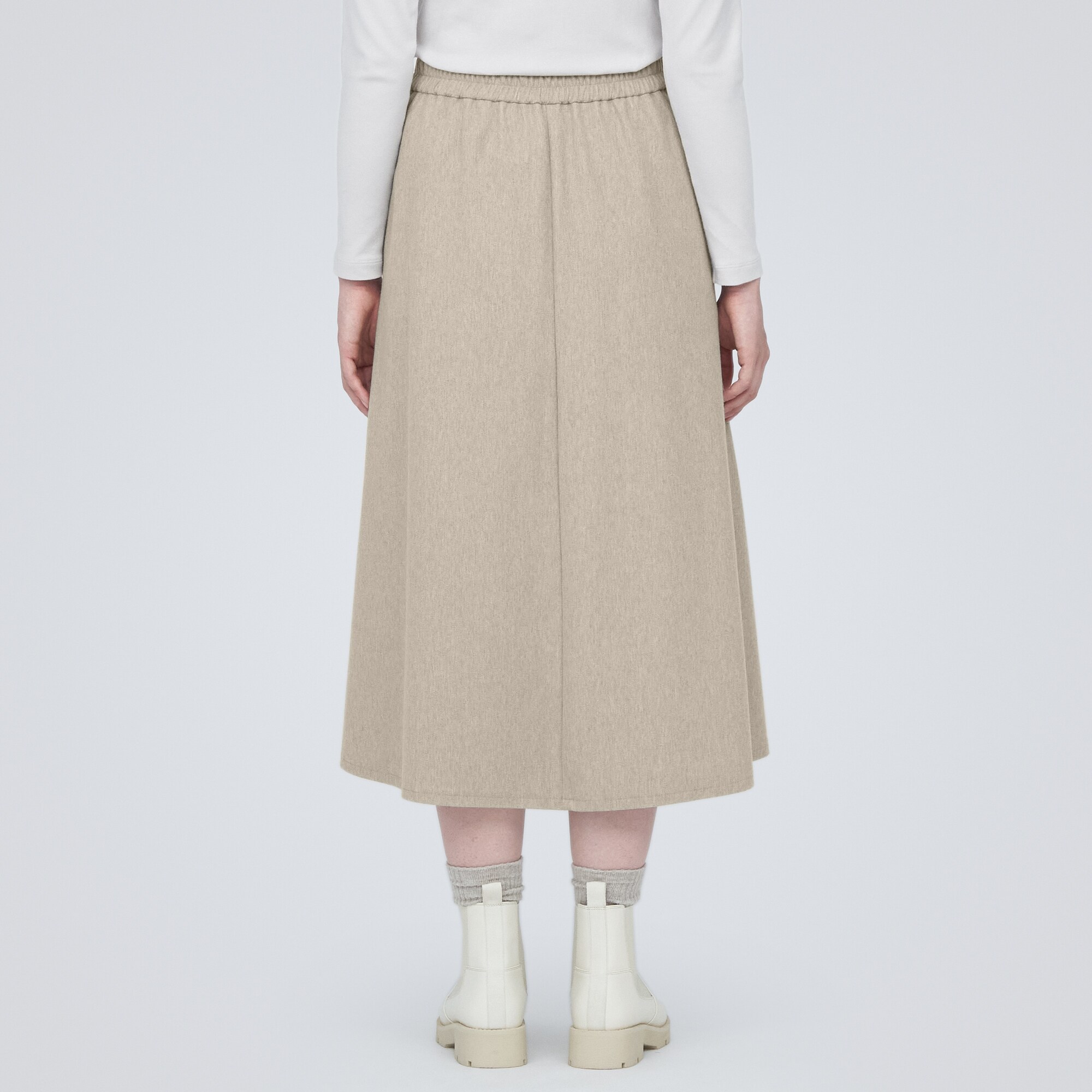 ストレッチ起毛フレアスカート