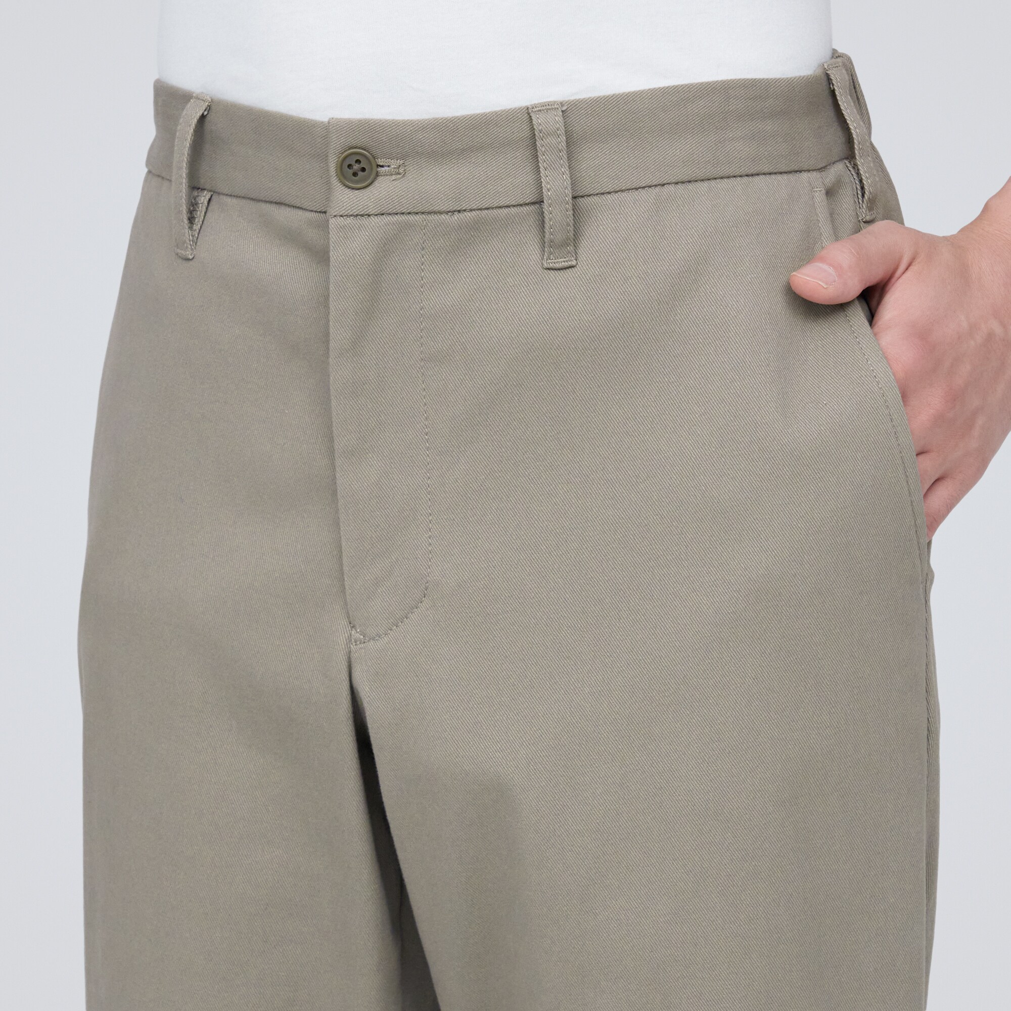 裏起毛ストレッチツイルテーパードパンツ