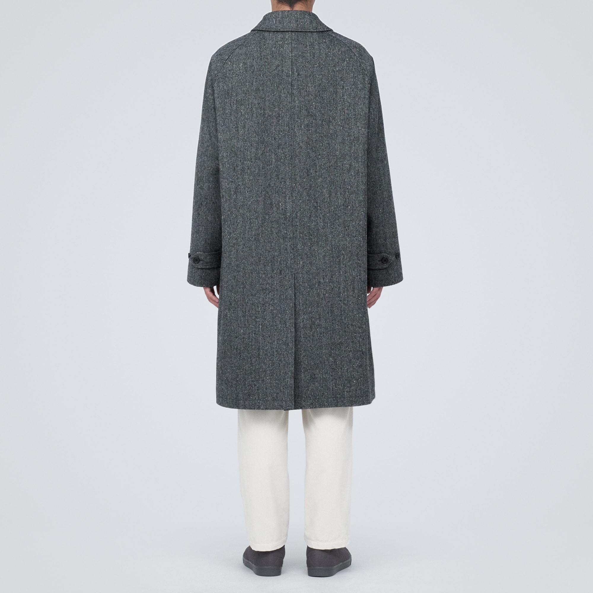 再生ウール混コート