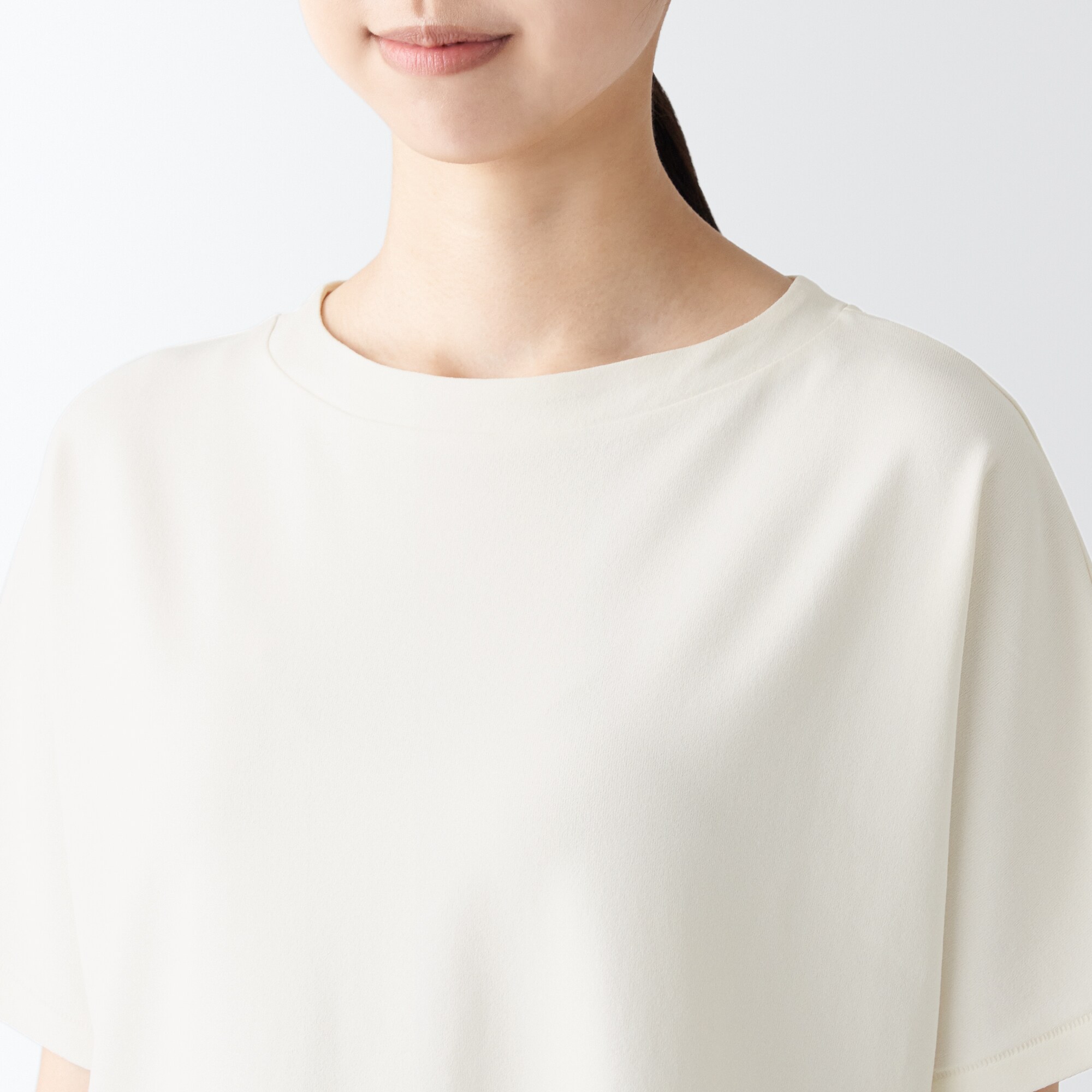 和紙混天竺編みプルオーバー（婦人）