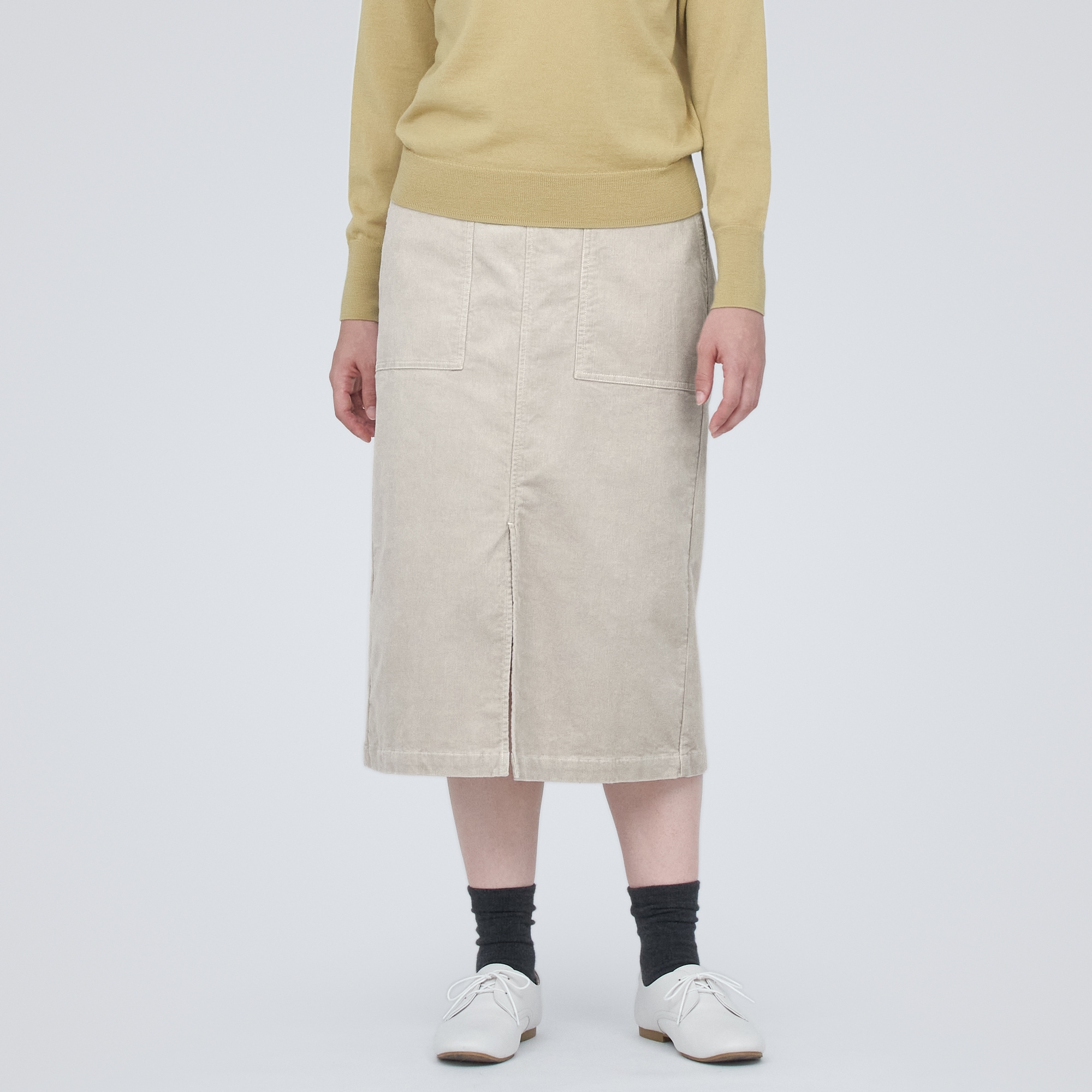 コーデュロイナロースカート