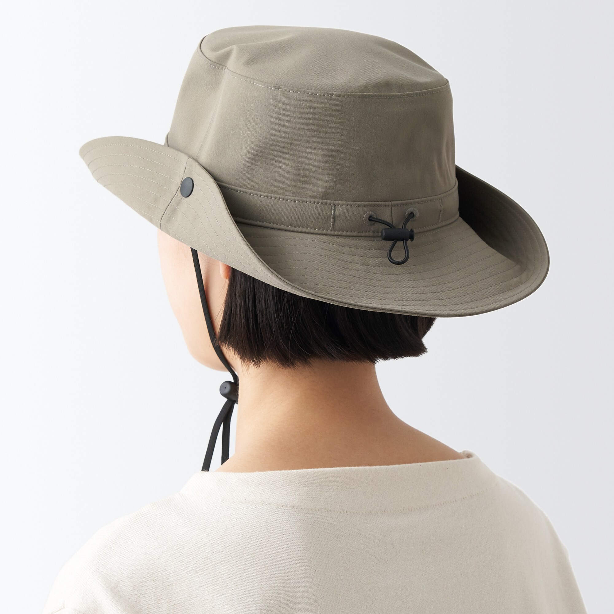 ＵＶカット　透湿撥水　防水テープ使い　サファリハット