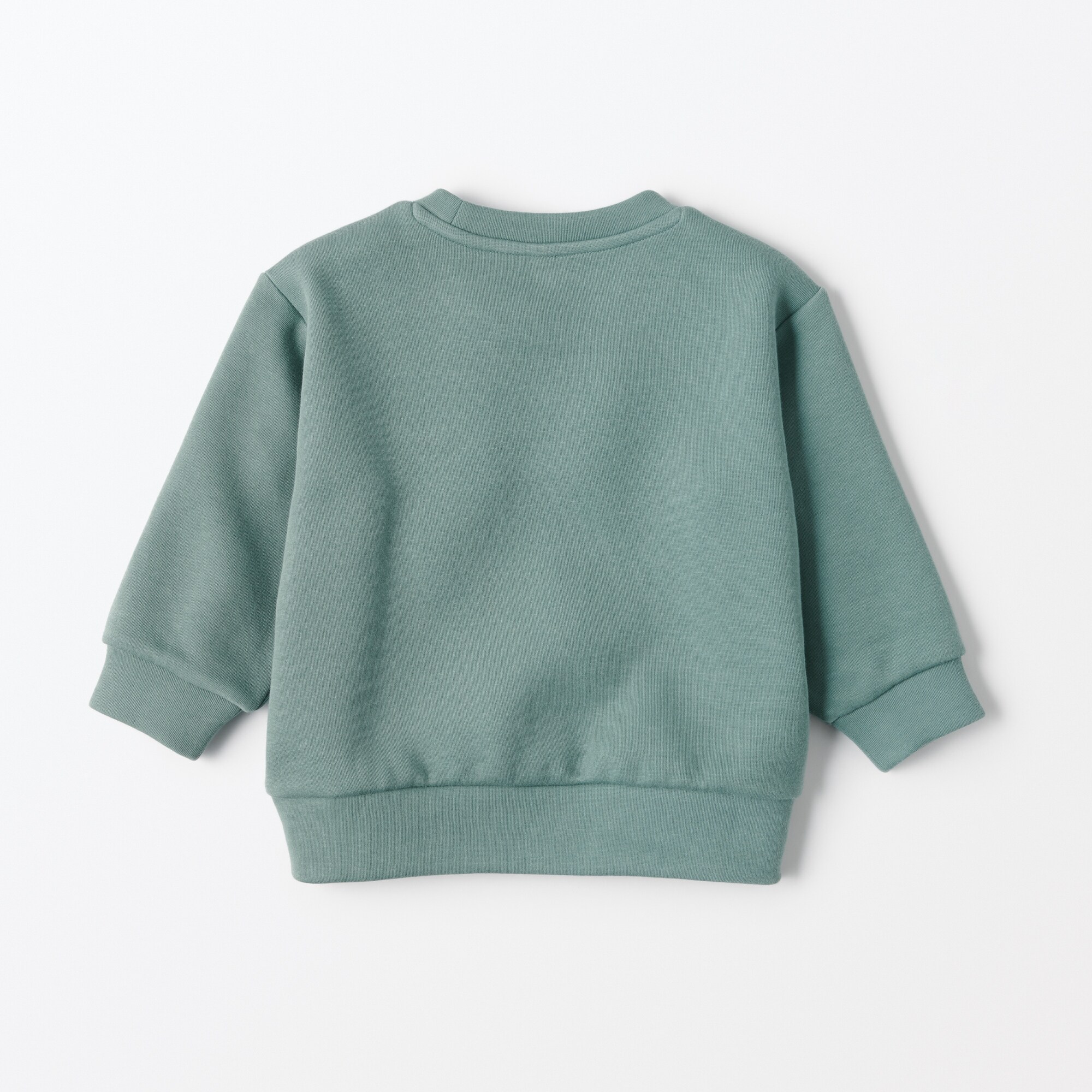 ベビー　あたまするっと刺繍二重編みスウェットシャツ