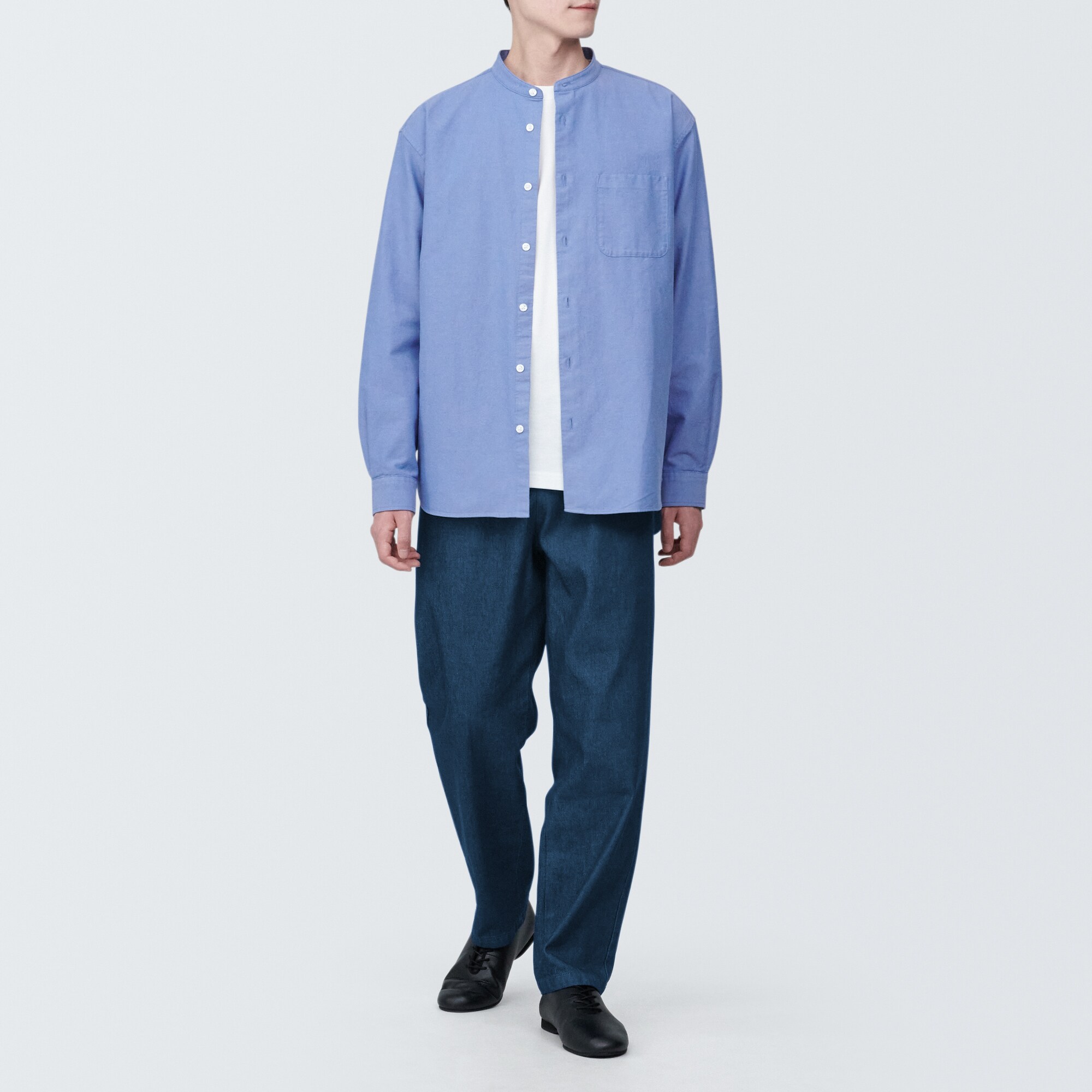 紳士　デニムイージーパンツ　生成