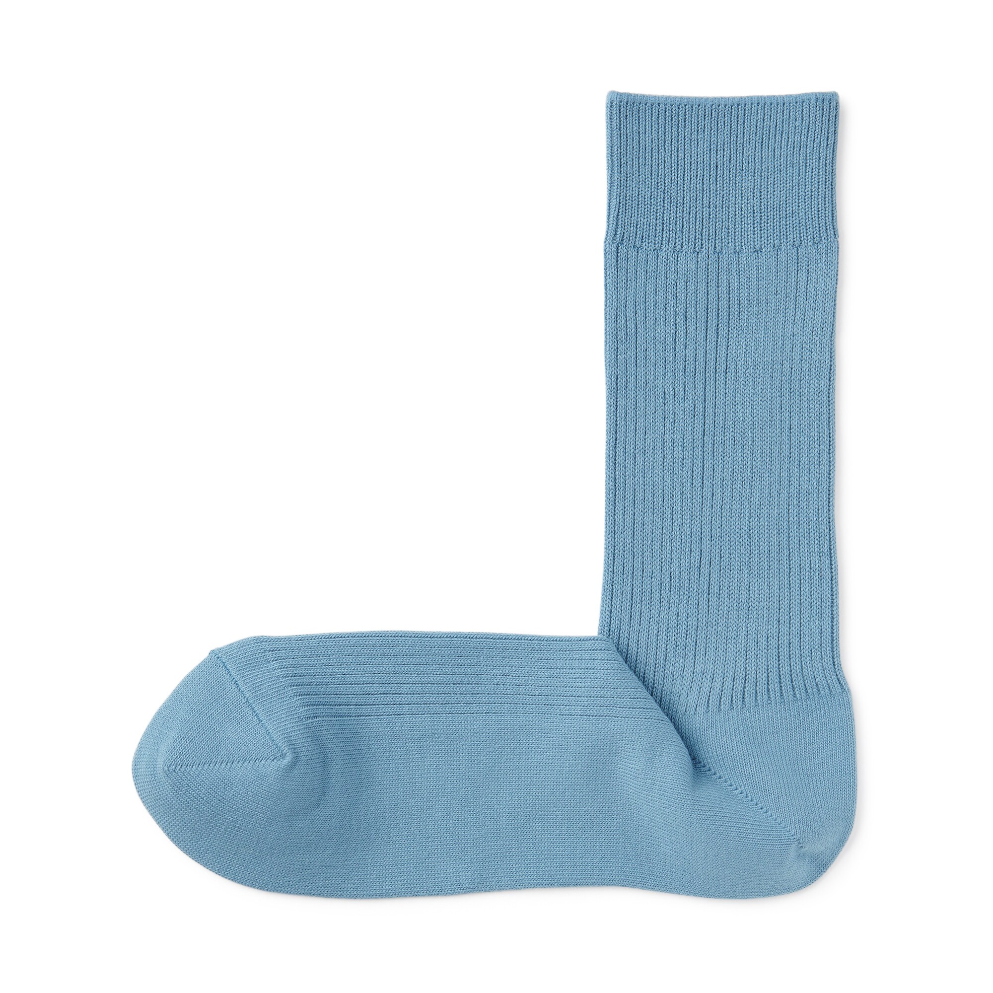 紳士　足なり直角　ズレ落ちにくいリブ編み靴下