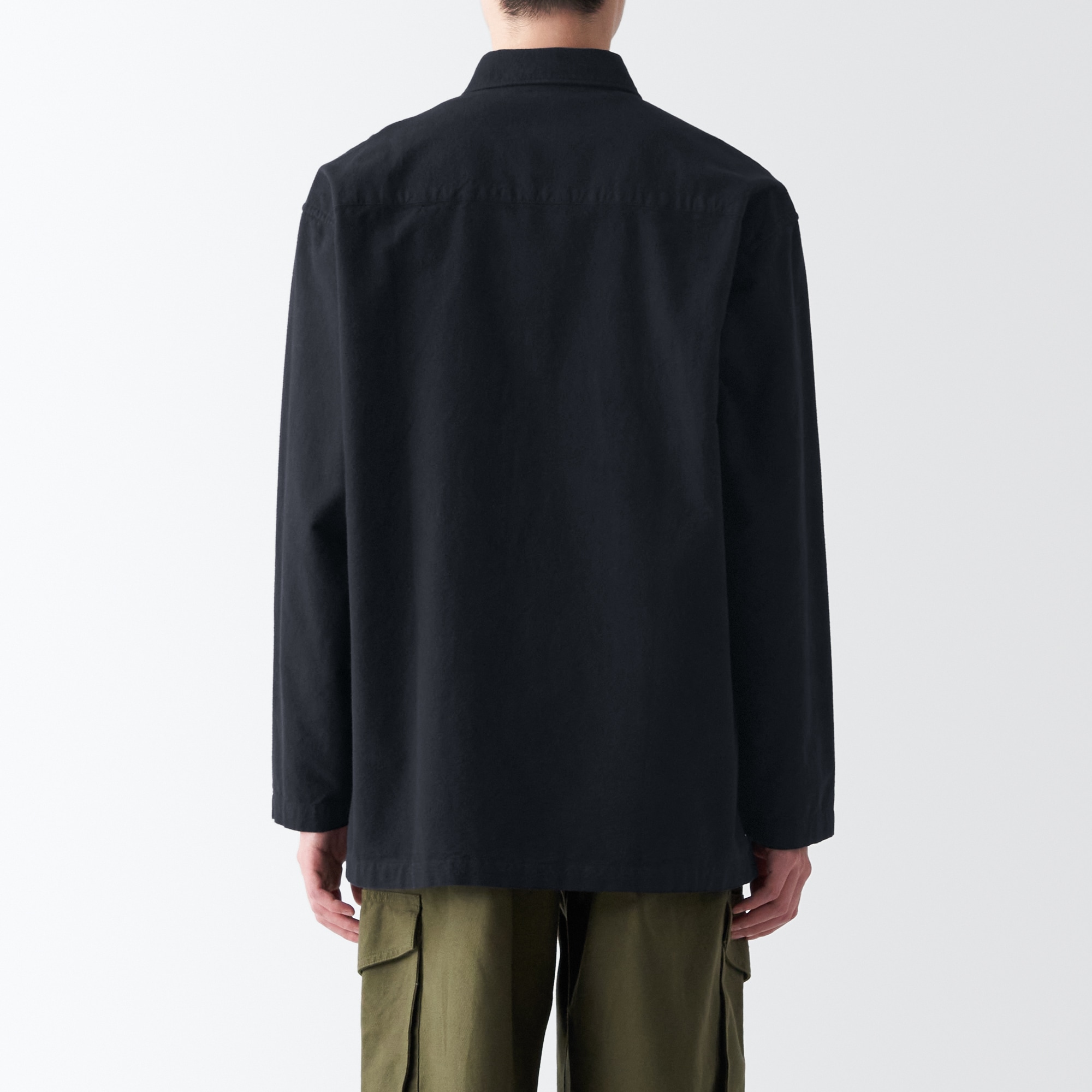 両面起毛フランネルシャツジャケット