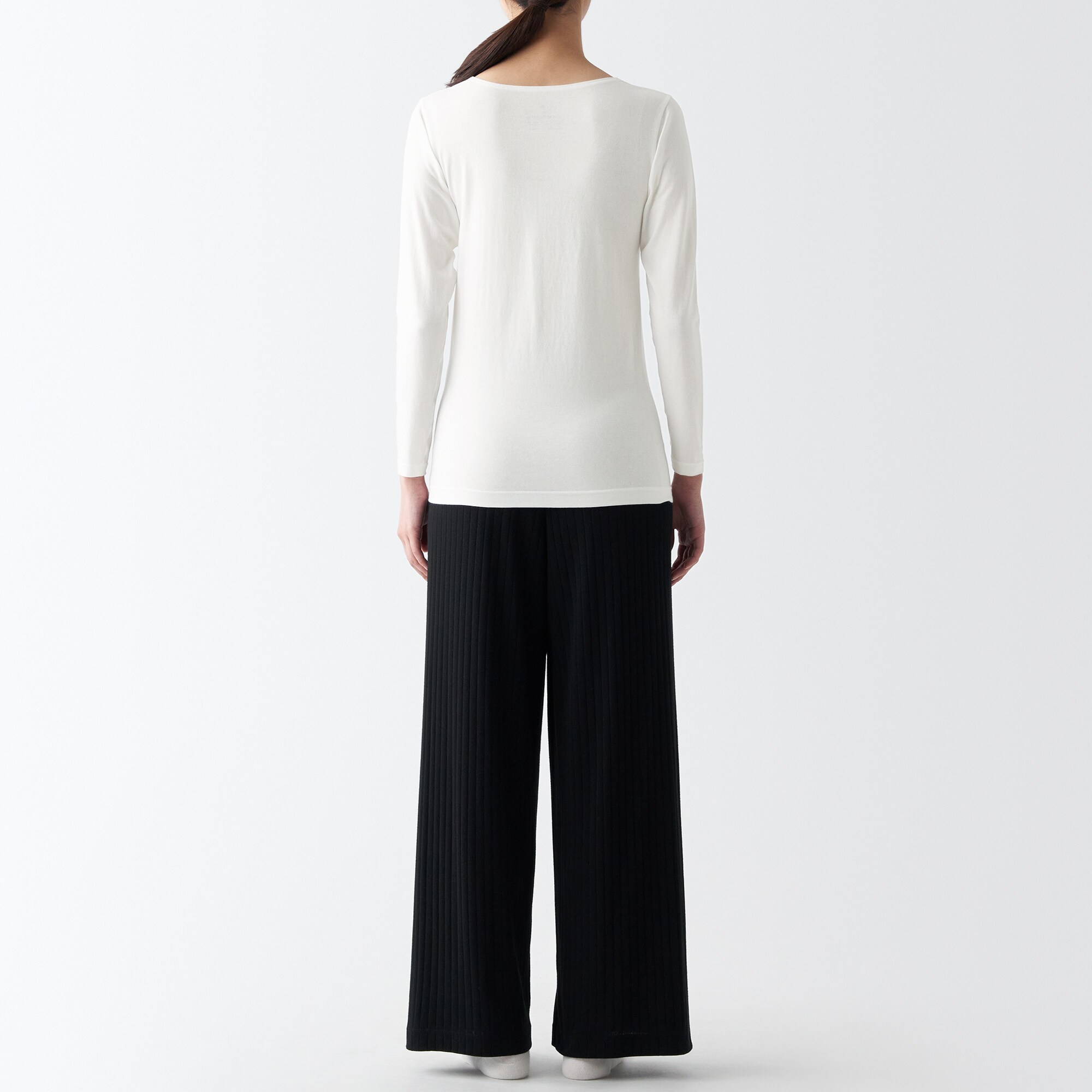 あったか綿　クルーネック長袖Ｔシャツ