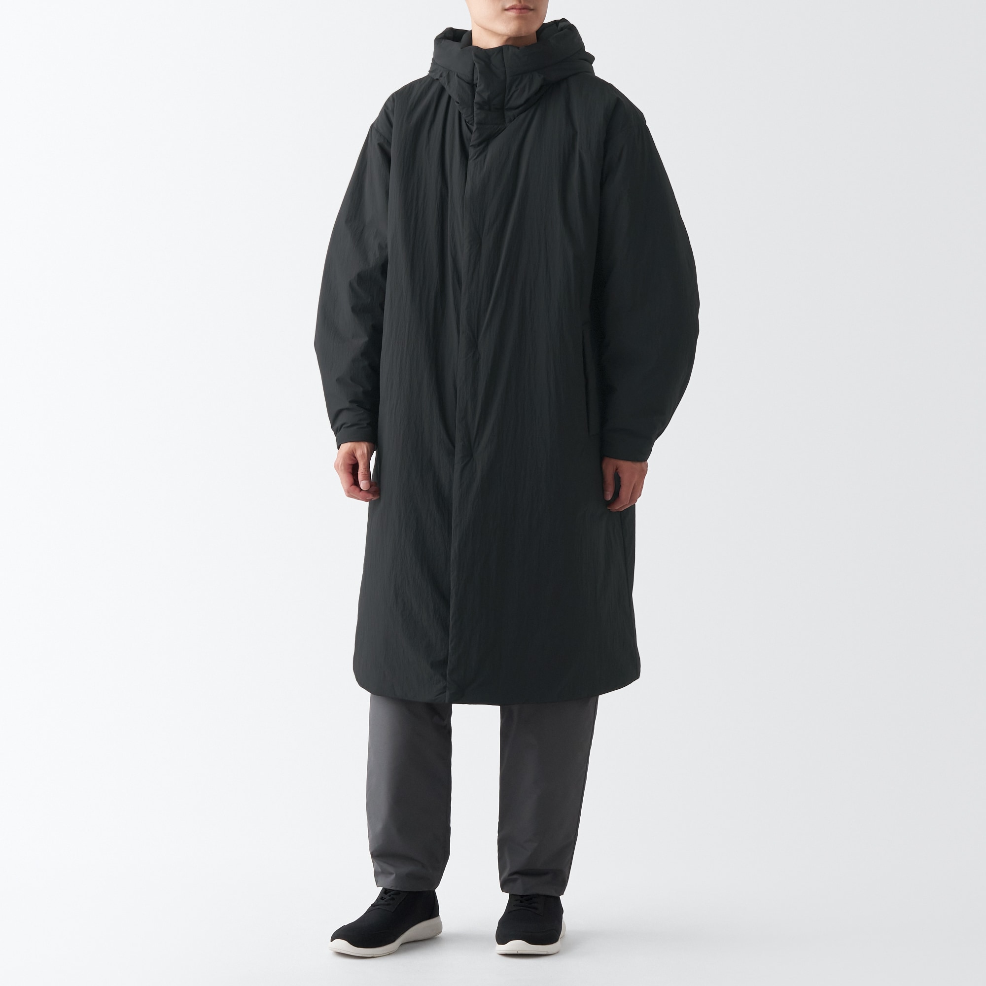 防風撥水中わたベンチコート