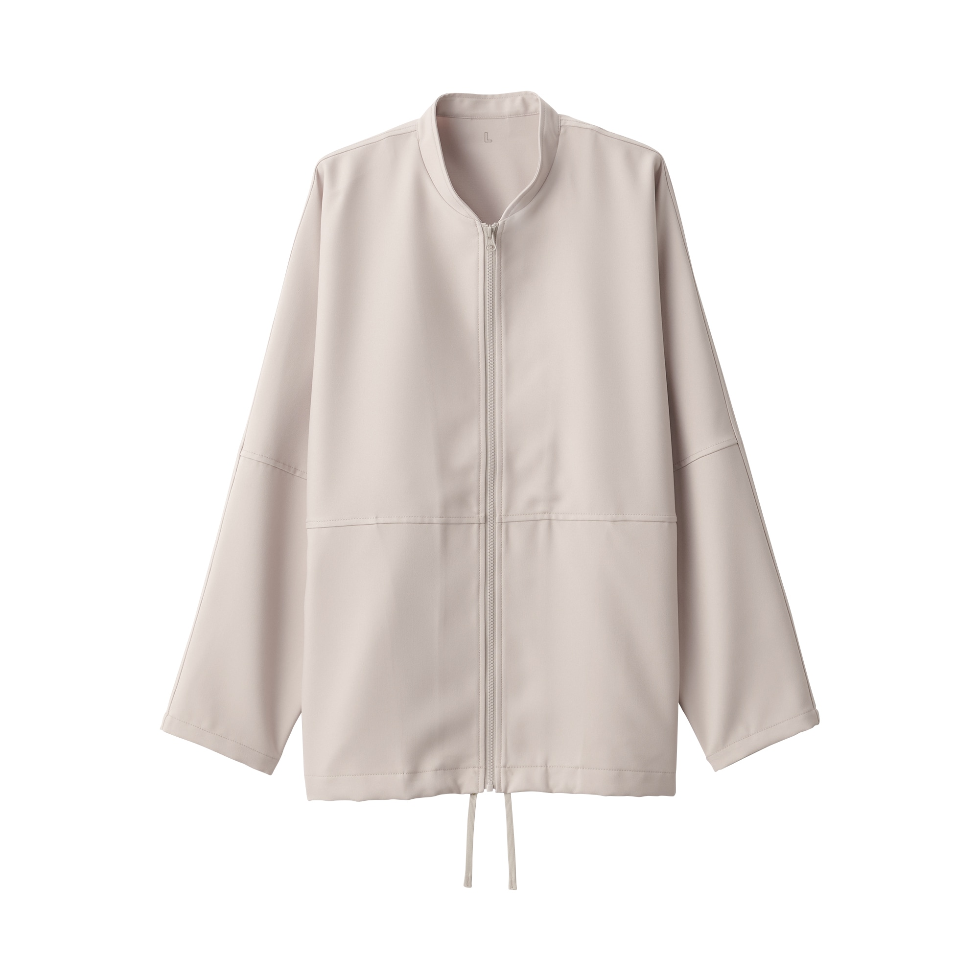 汚れが落ちやすいジップアップブルゾン