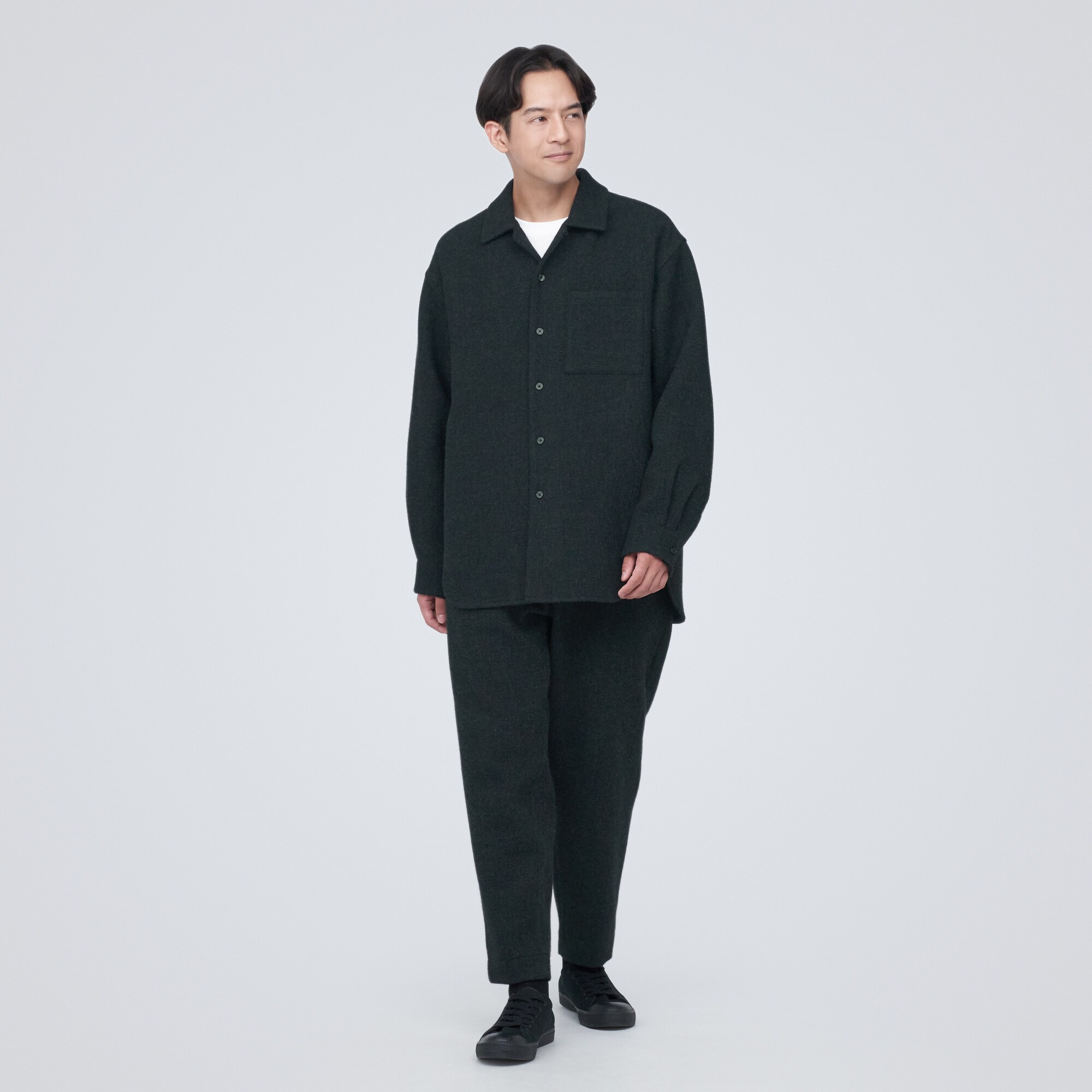 再生ウール混二重織りジャケット（紳士）