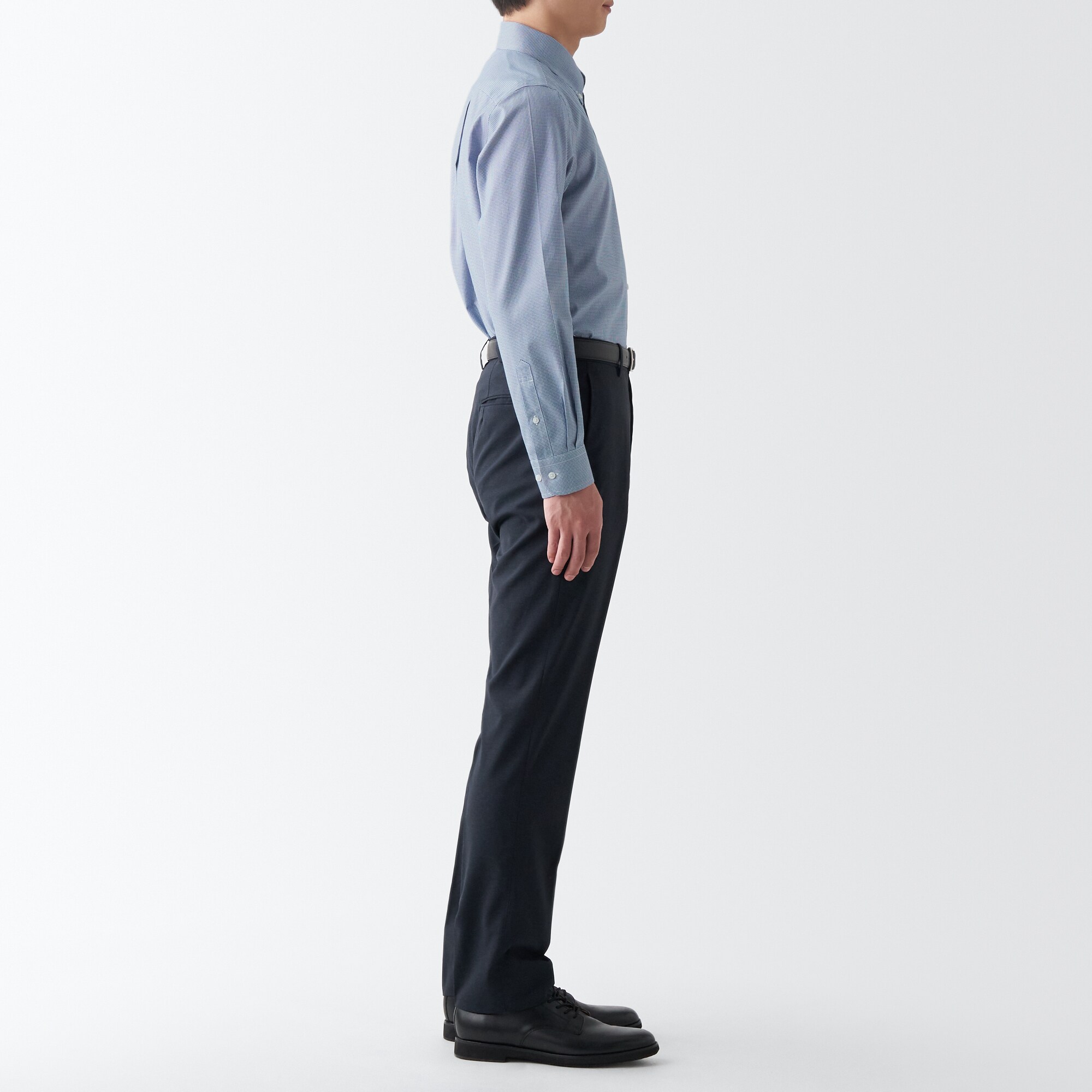 ノンアイロンビジネスボタンダウン長袖シャツ