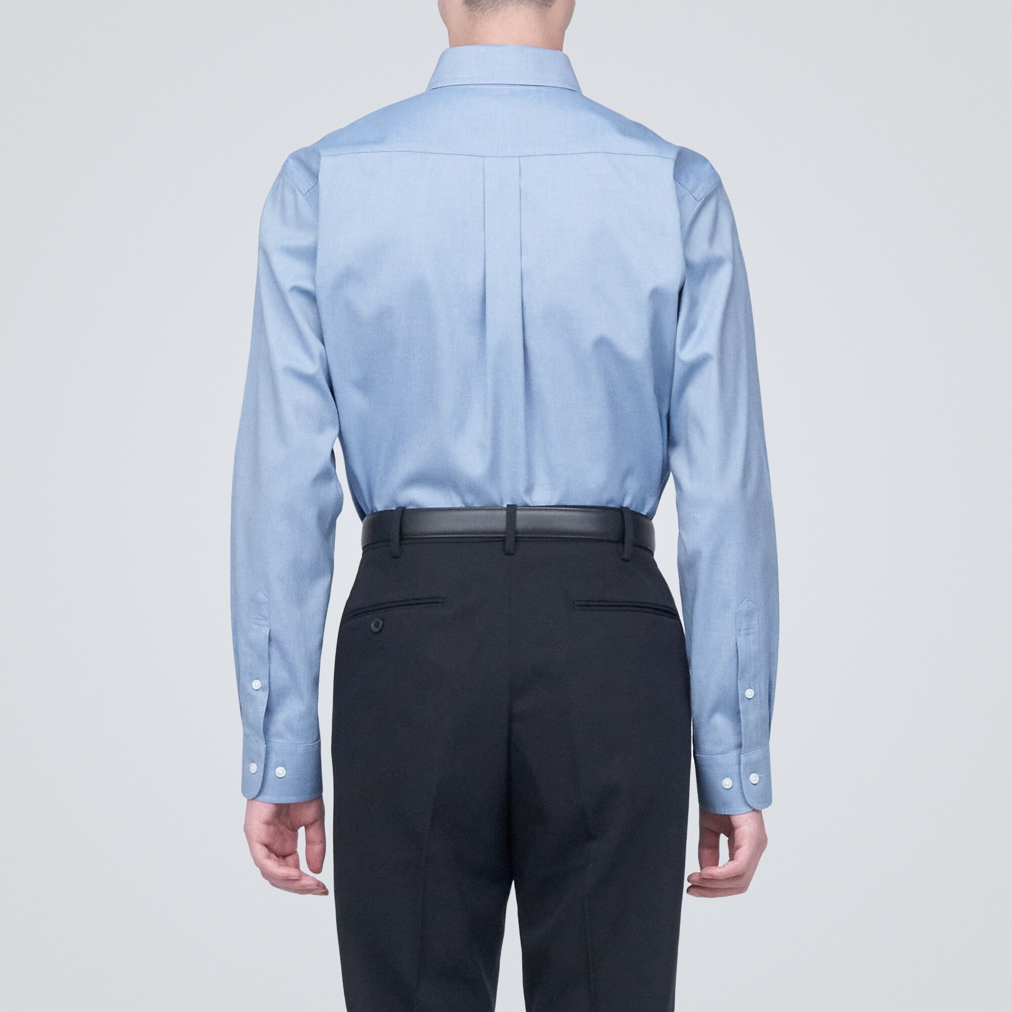 ノンアイロンビジネスボタンダウン長袖シャツ