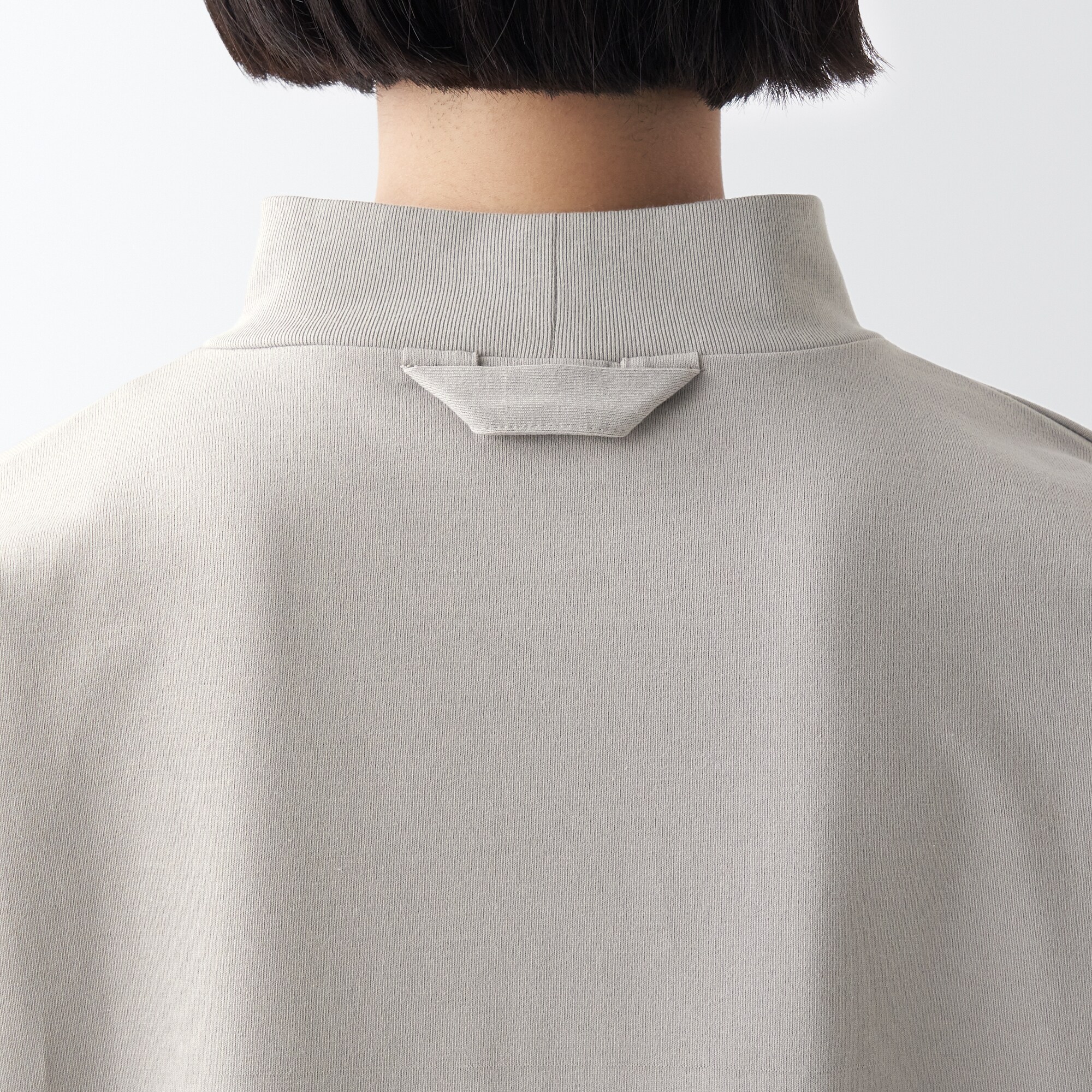 天竺編みハイネック長袖Ｔシャツ