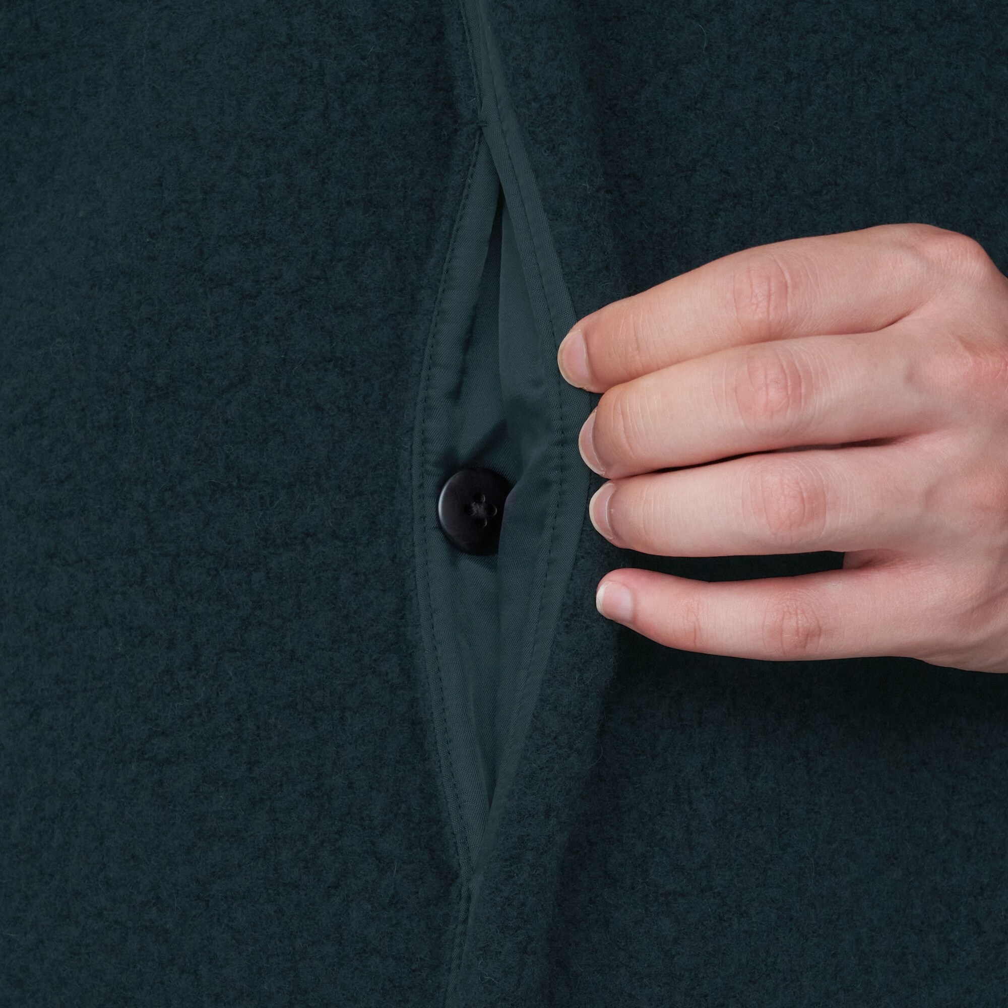 再生ウール混ボアコート（紳士）