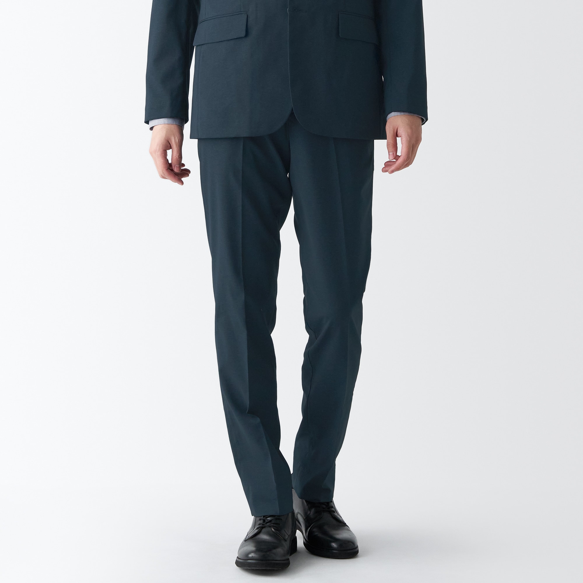 【セットアップ可能】イージーケア　ストレッチノータックパンツ