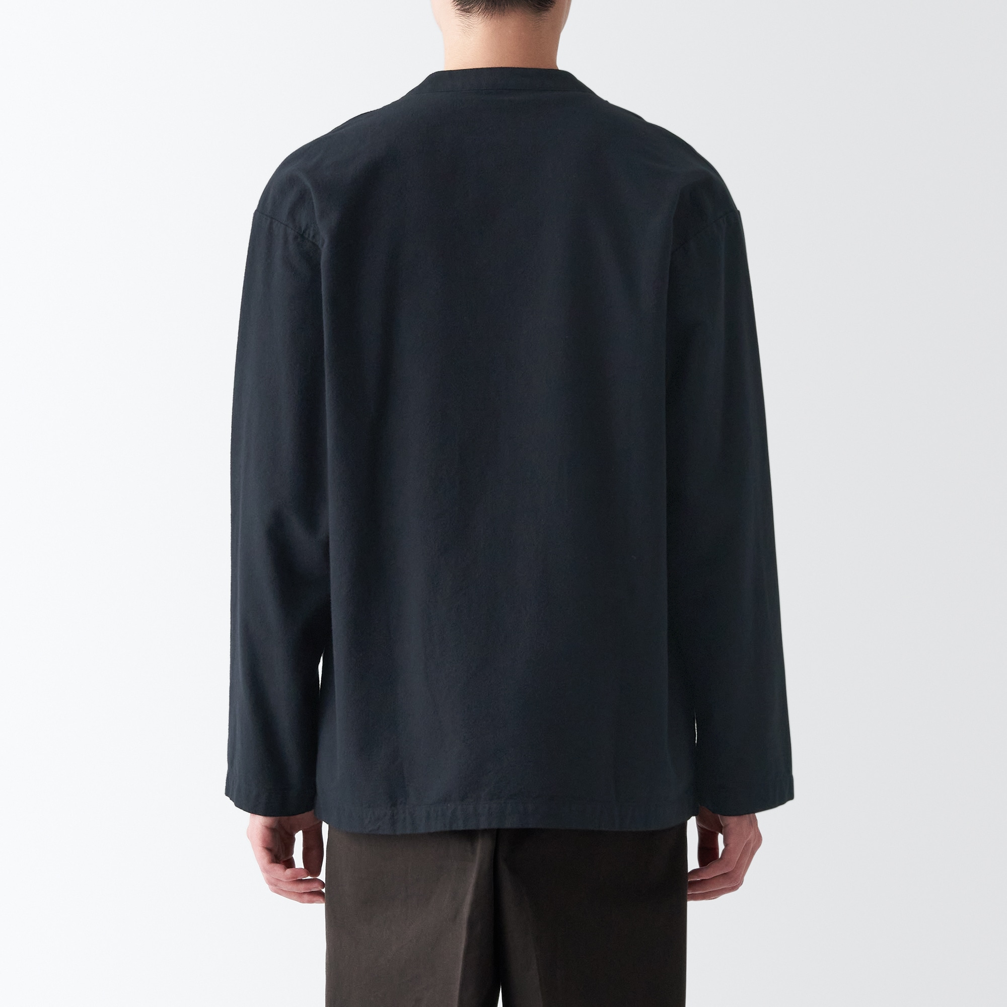 両面起毛フランネルカーディガン