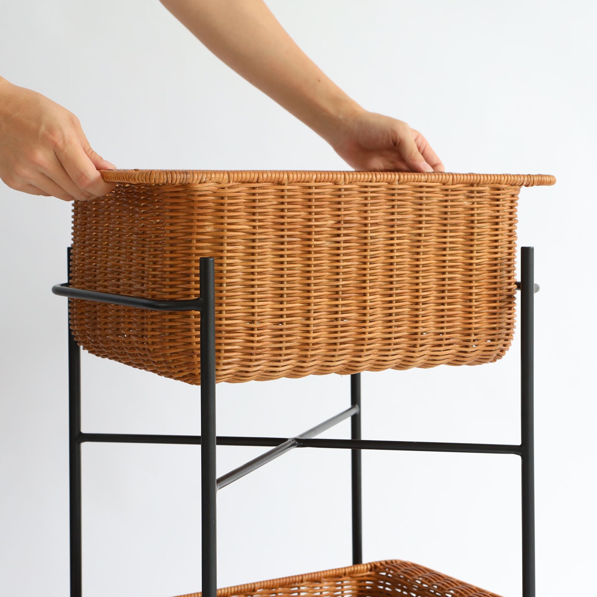 ＷＡＬＬＡＢＹ　ＢＡＳＫＥＴ　ＳＴＡＮＤ　幅４４．５×奥行３１．５×高さ６６ｃｍ