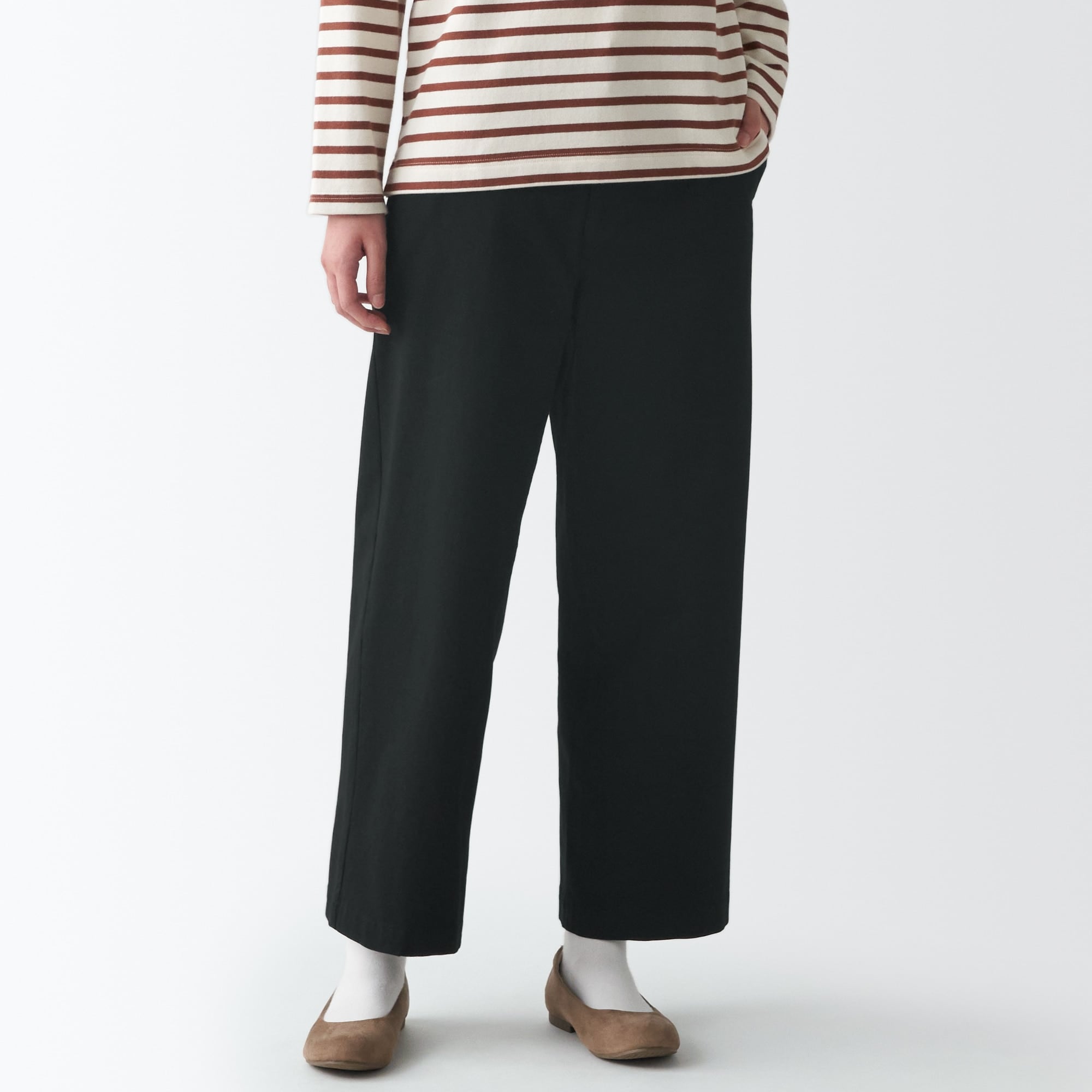 縦横ストレッチチノワイドパンツ（股下６６～７０ｃｍ）新サイズ対応