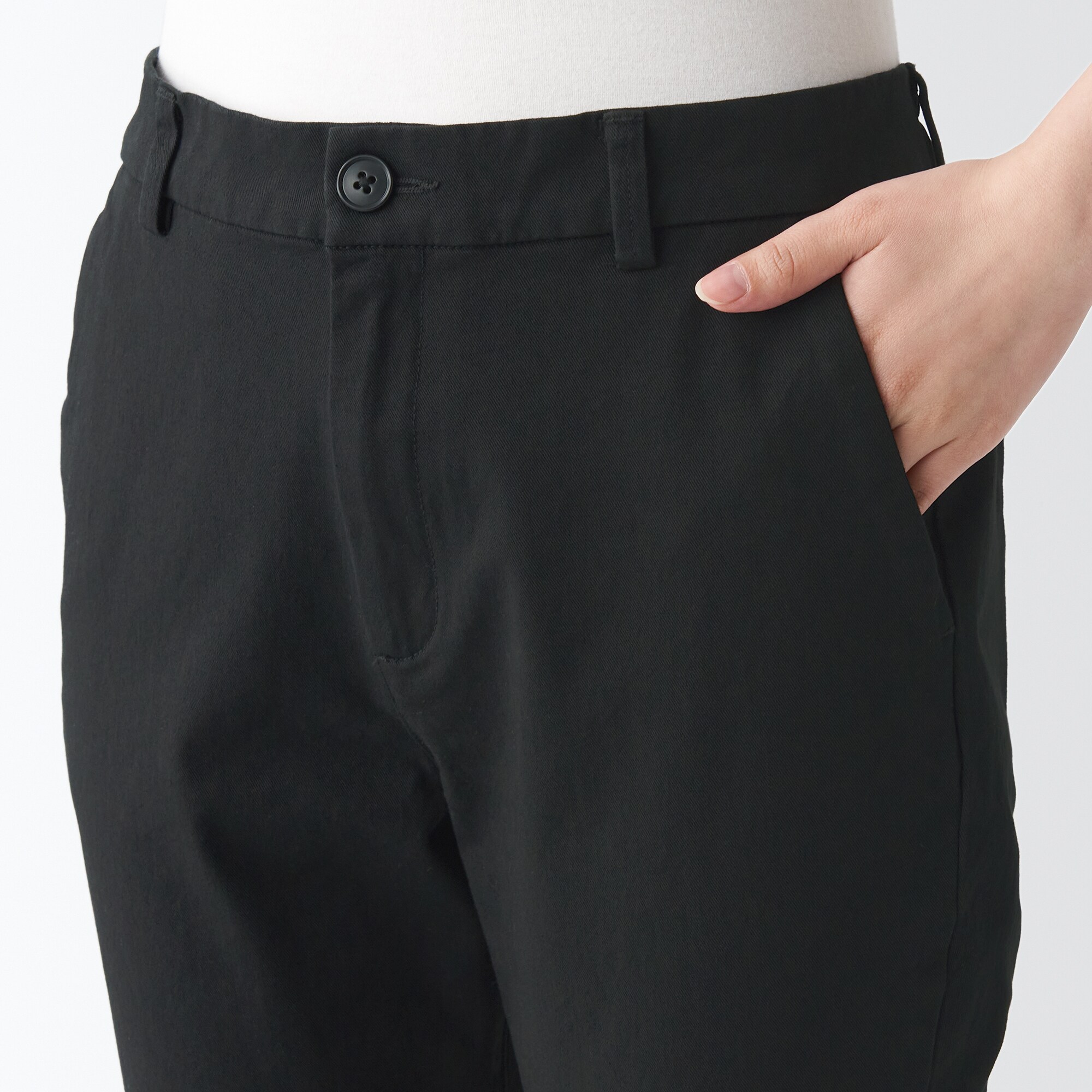 【スリム】縦横ストレッチチノスリムテーパードパンツ（股下７５ｃｍ）