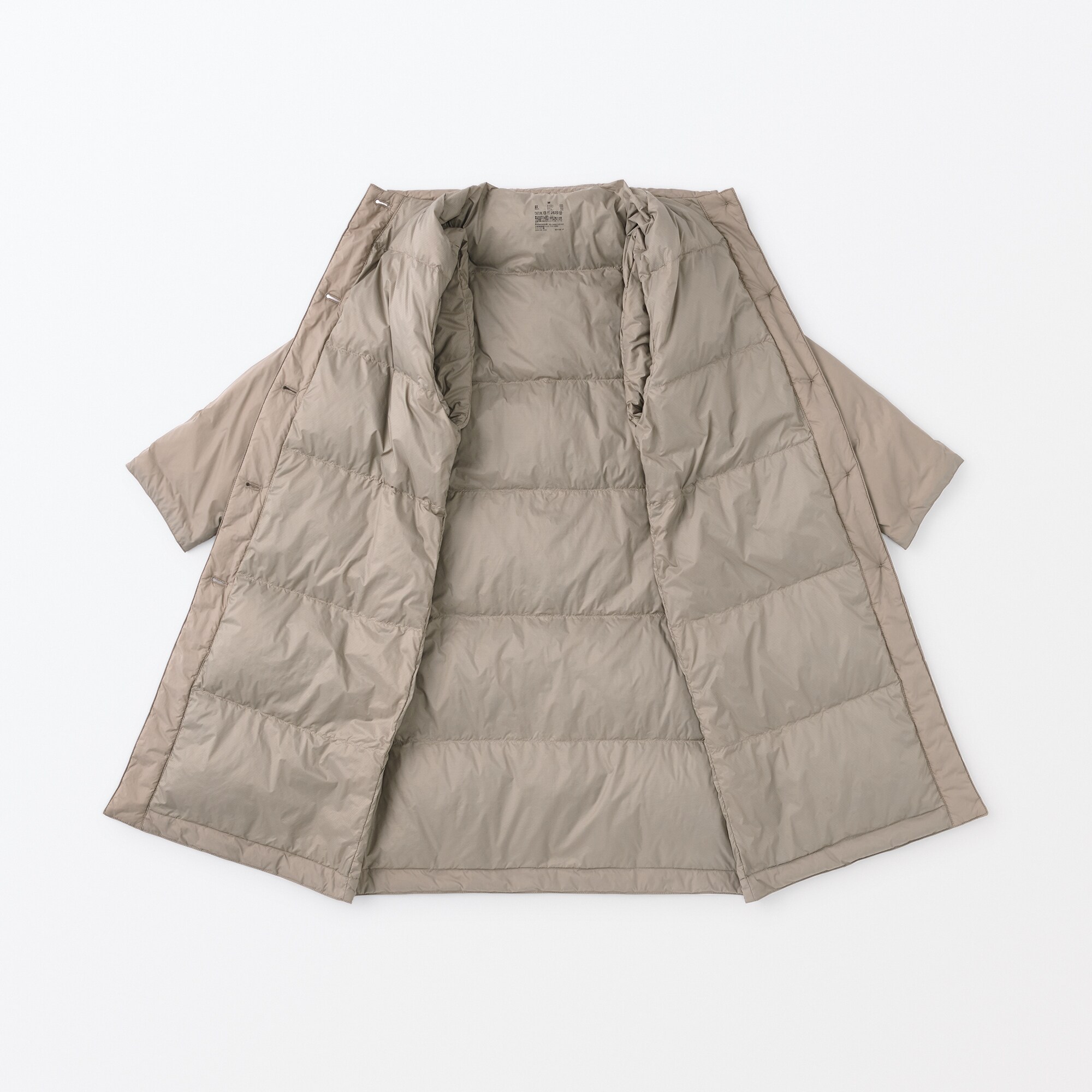 軽量ダウンステンカラーコート（帯電防止裏地）