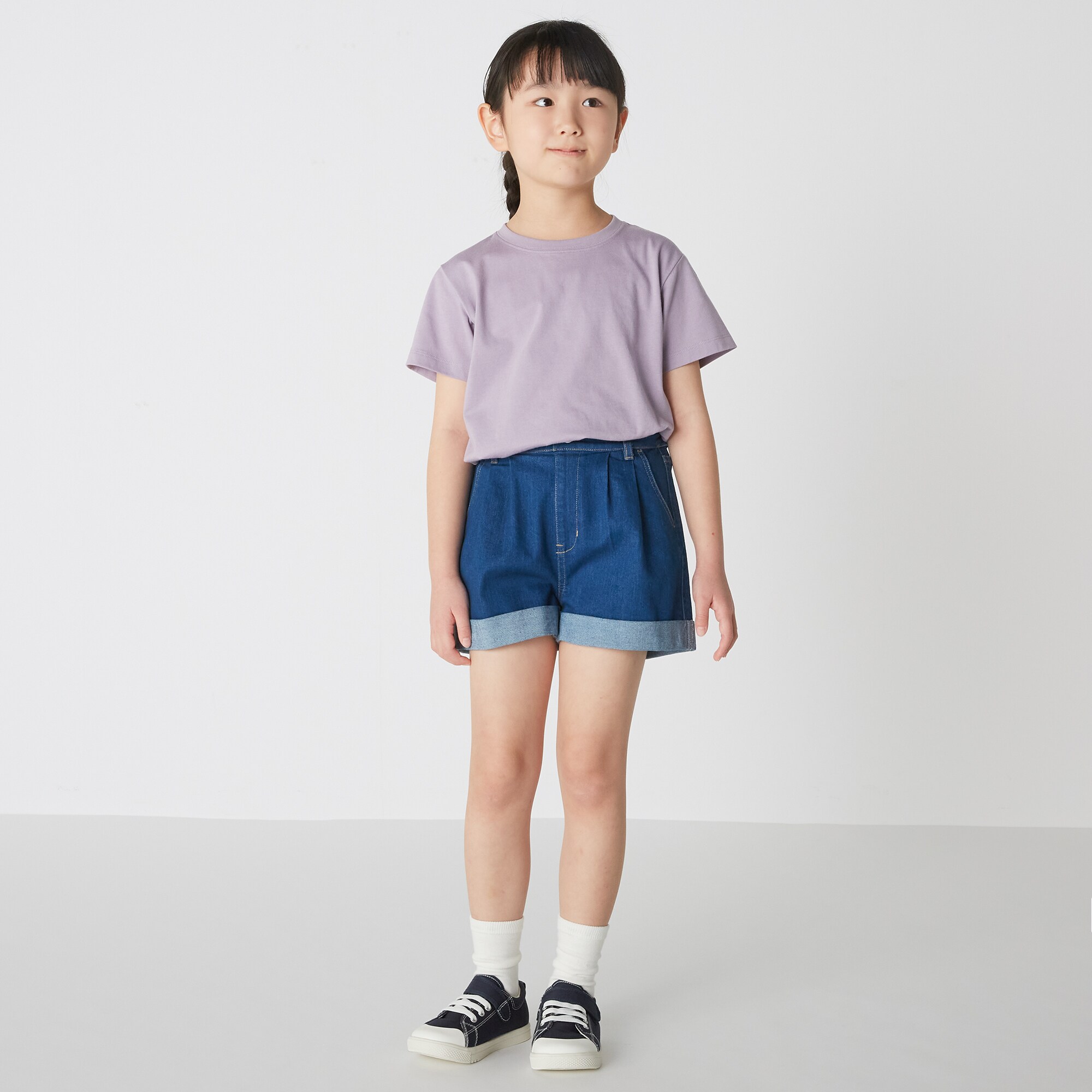 ストレッチデニムショートパンツ（キッズ）