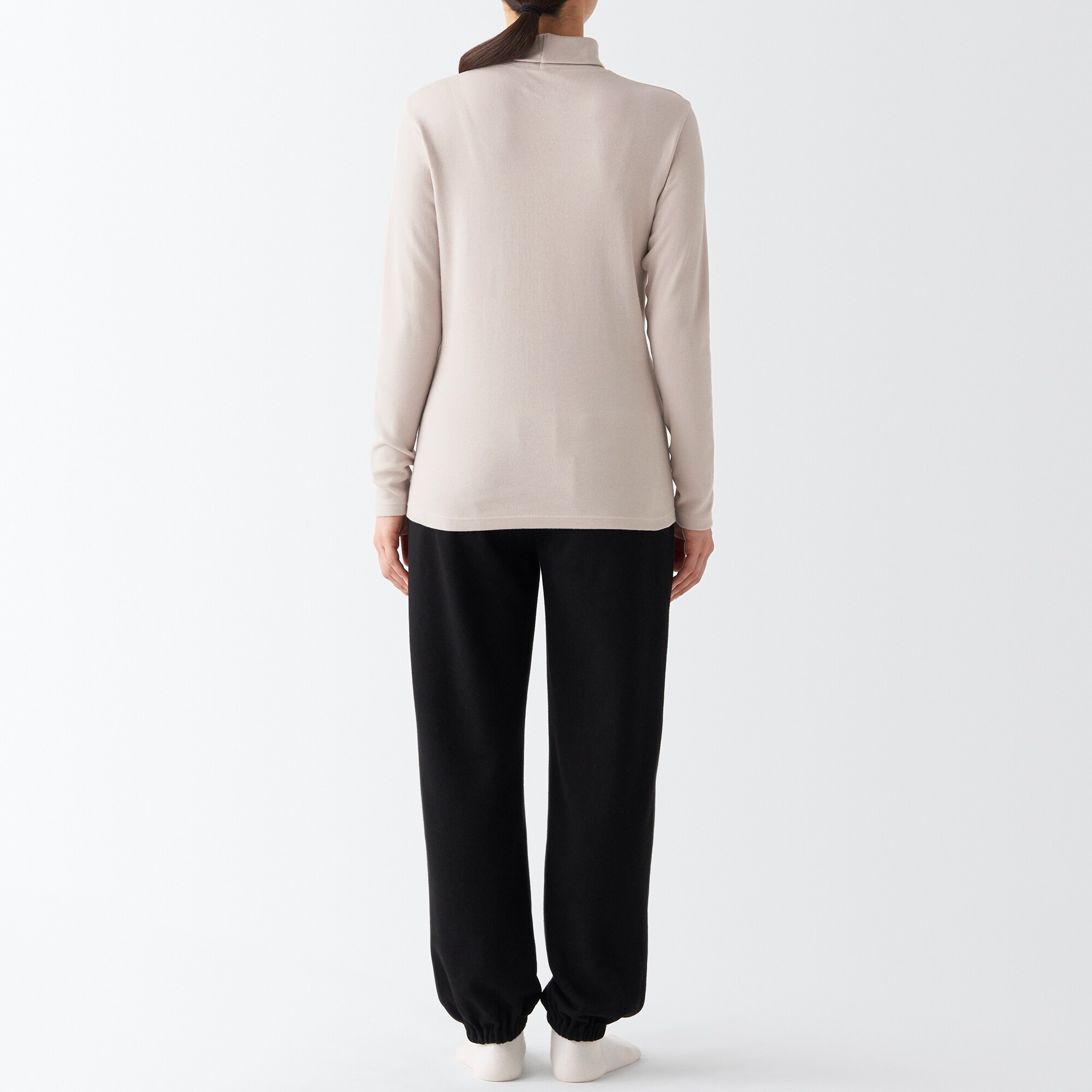 あったか綿　厚手　タートルネック長袖Ｔシャツ