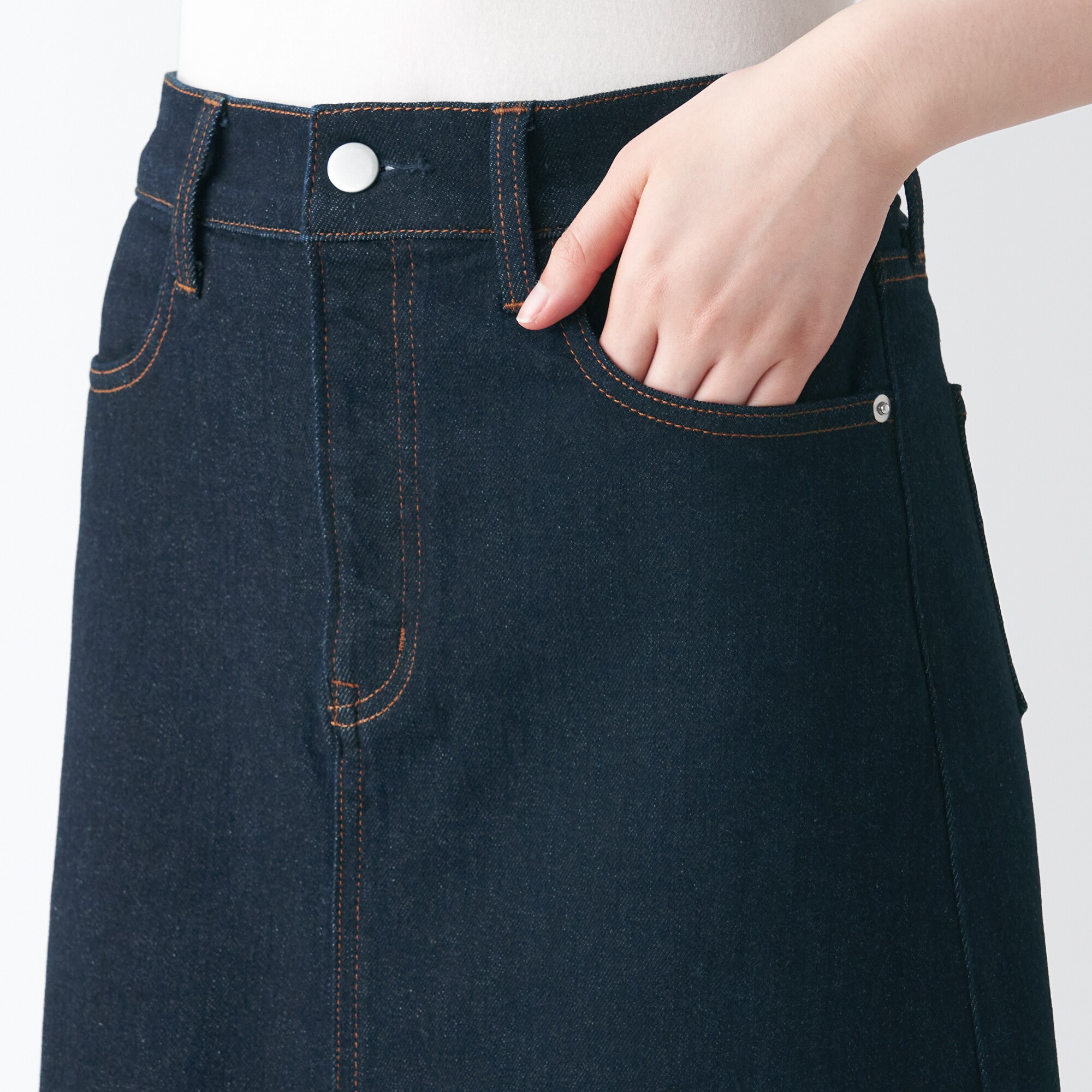 ストレッチデニムＡラインスカート