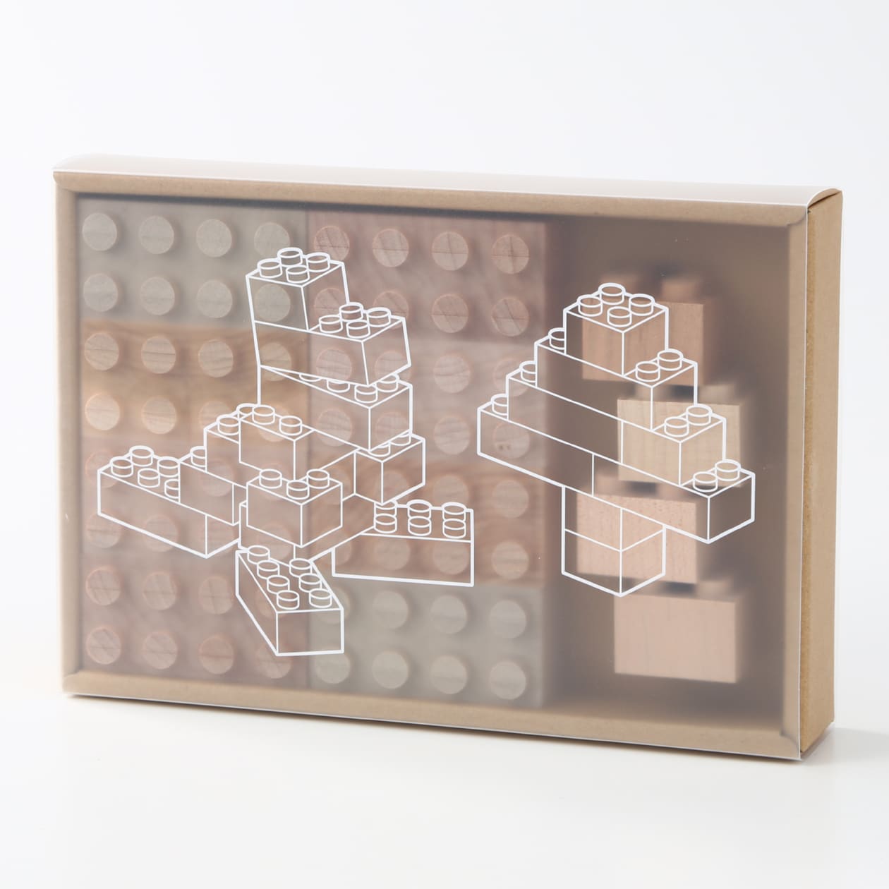 日本の木のおもちゃ＿木のブロック・もくロック・大　１２ピース・対象年令３歳以上