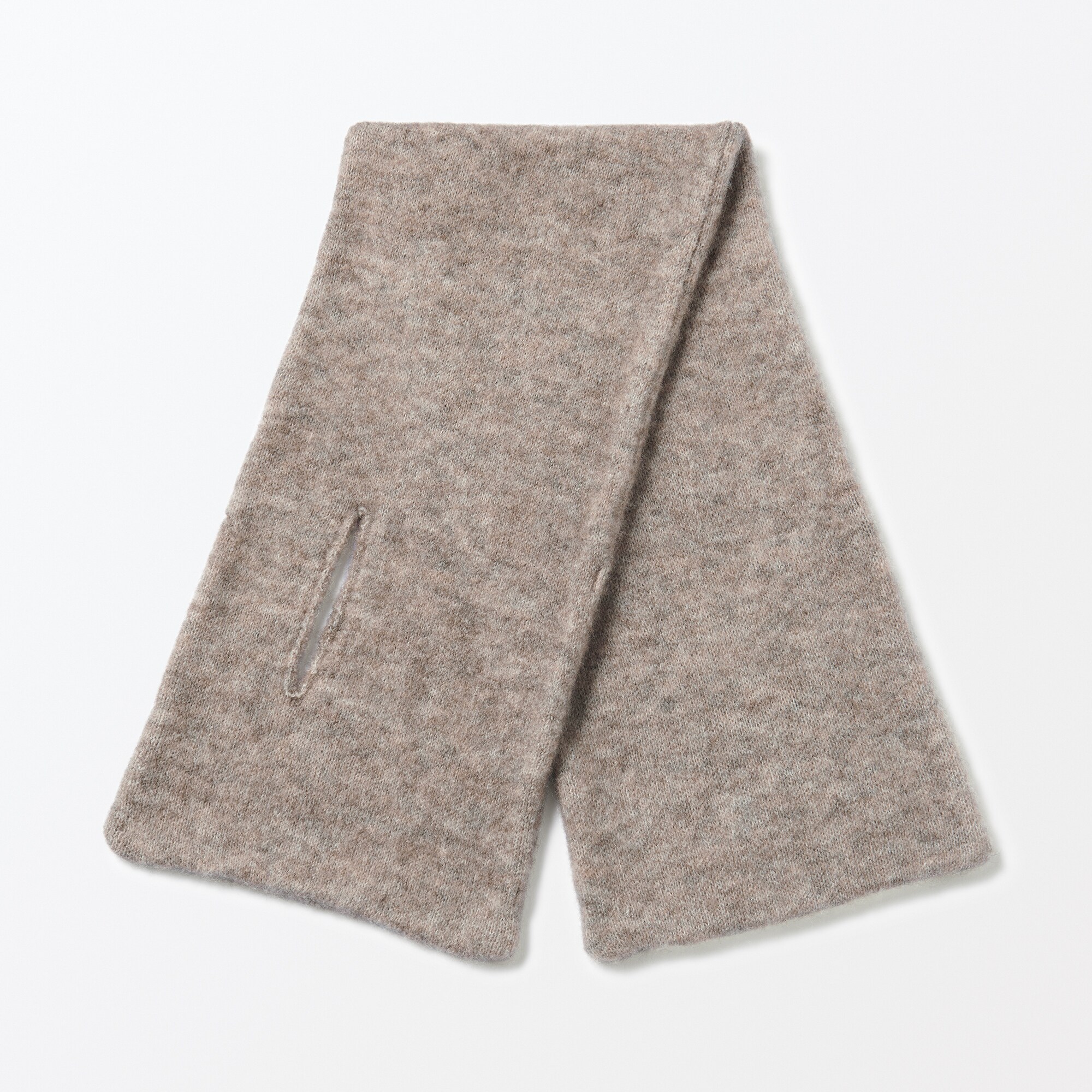 再生ポリエステル混　のびのび　動物マフラー（キッズ）