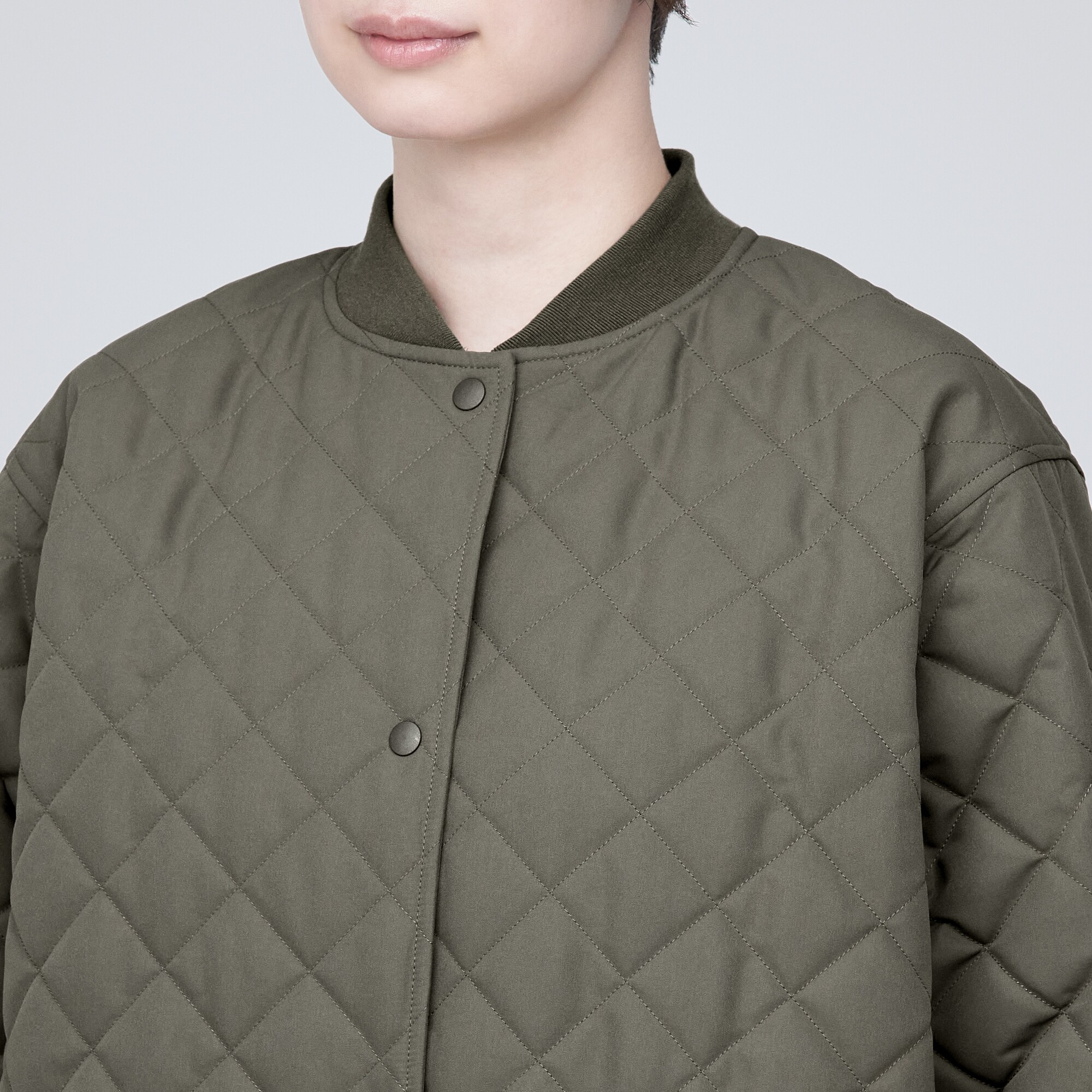 洗える　キルティングコート