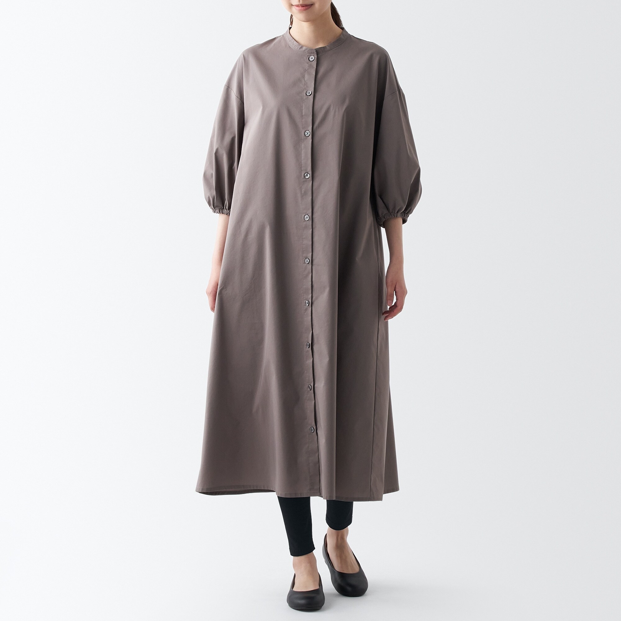 婦人　ストレッチ天竺編み　レギンス（十分丈）