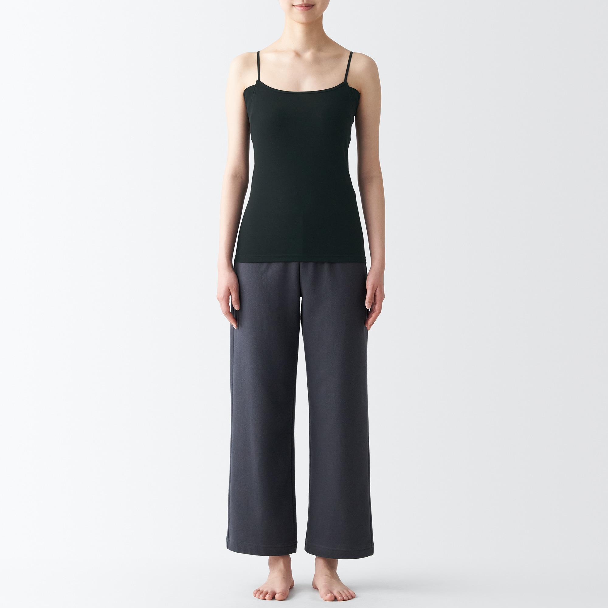 さらっと綿　汗取りパッド付きキャミソール