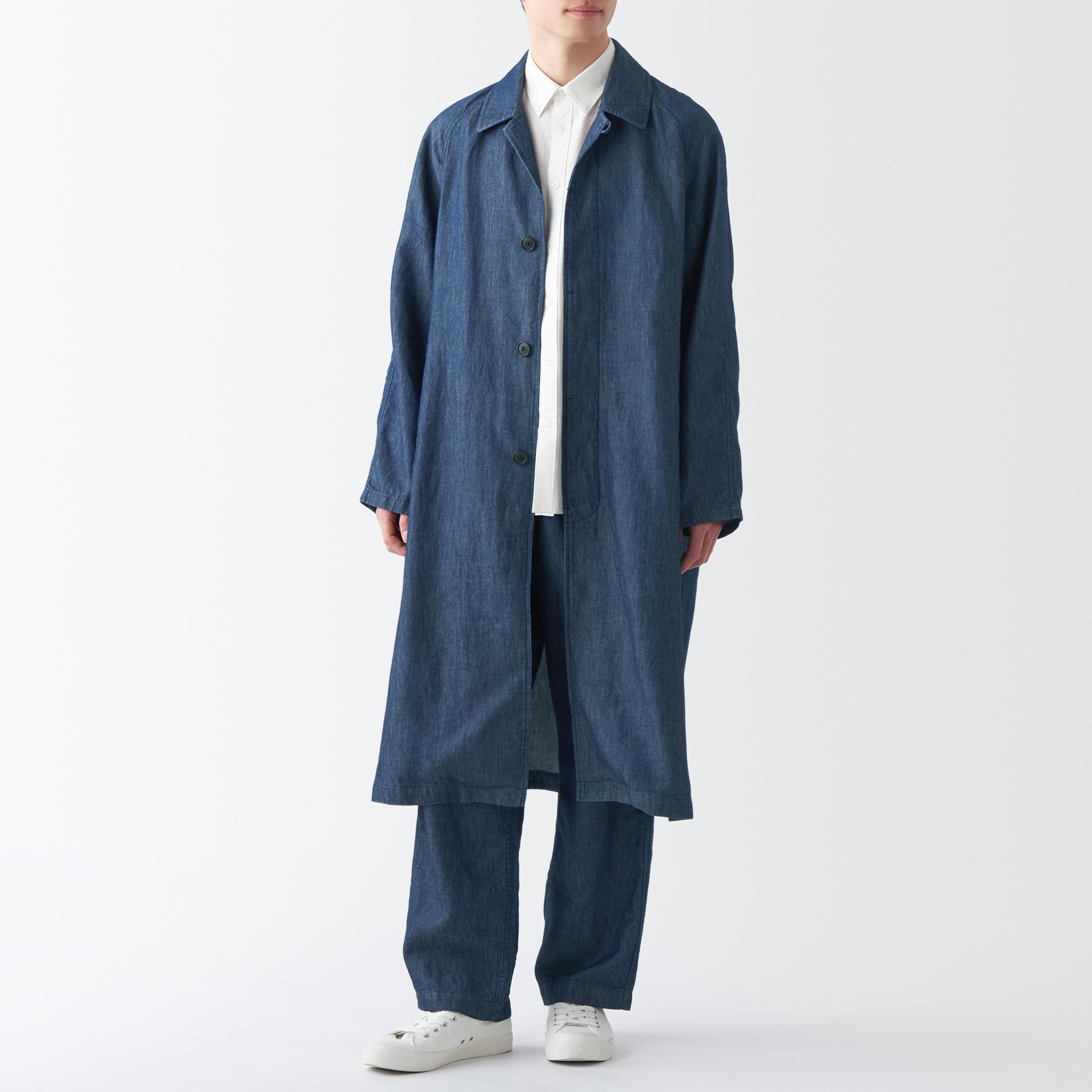 ラミーコットンデニムコート（紳士）