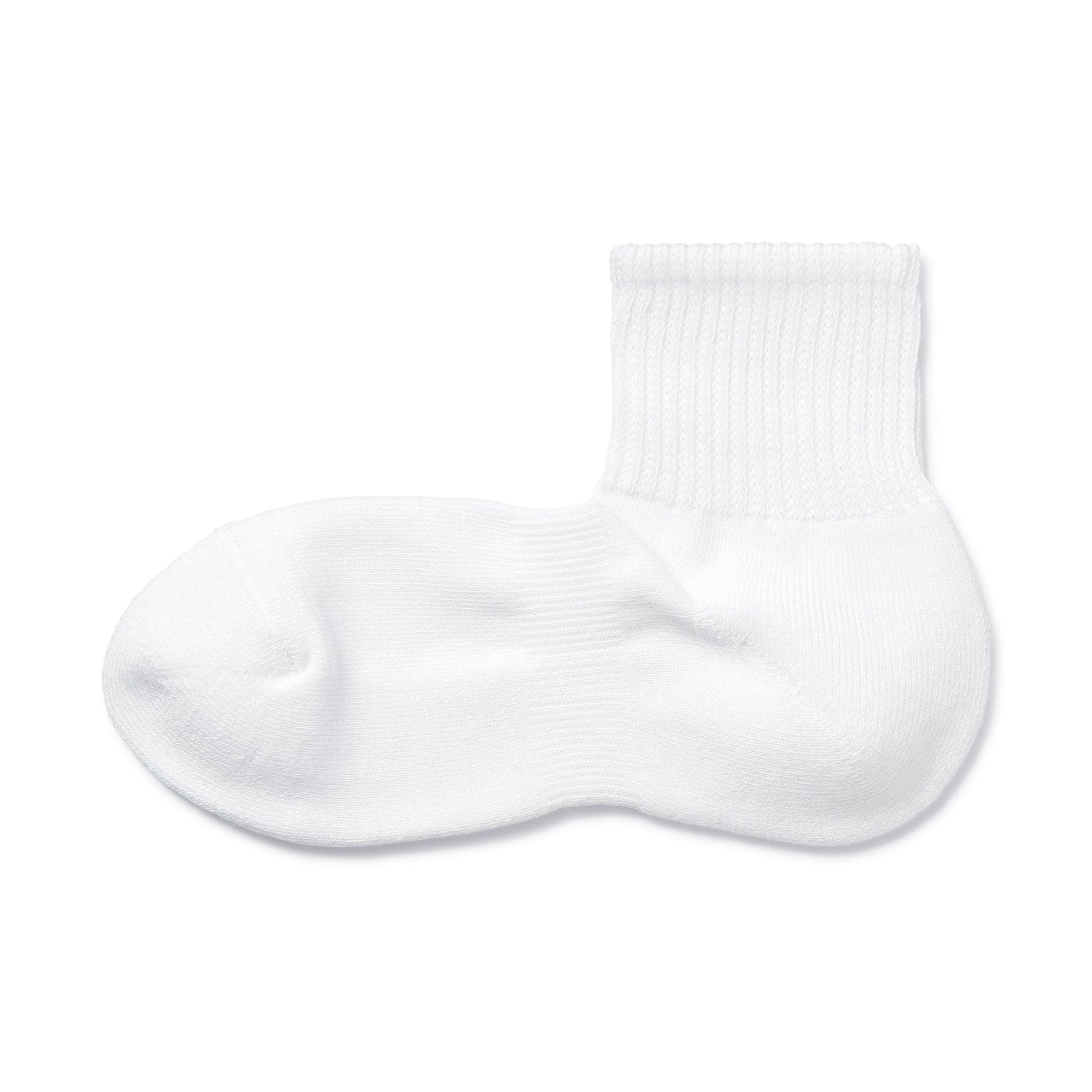 足なり直角　パイル編み　厚手ショート丈靴下（無地／紳士）