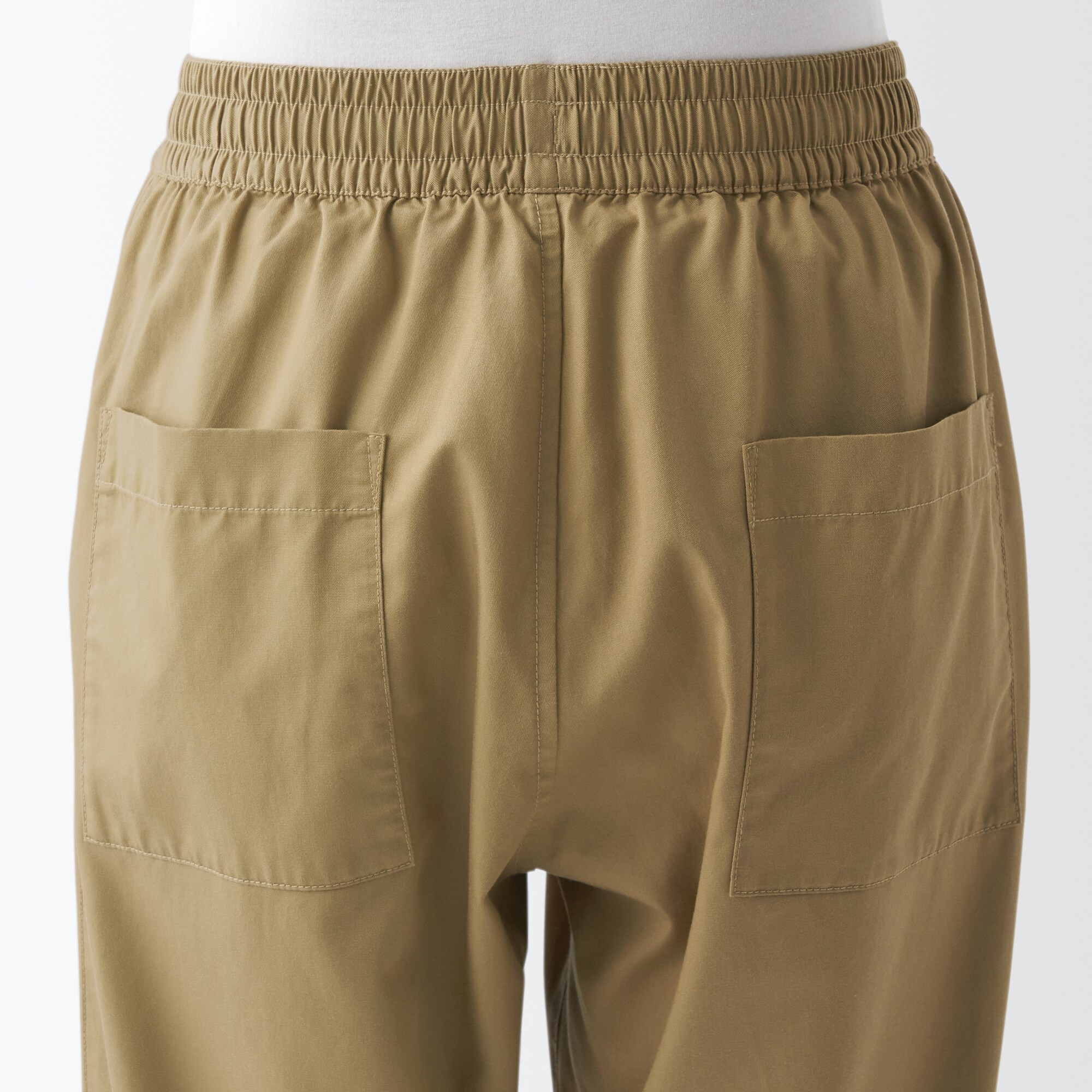 洗いざらしリヨセル混イージーパンツ