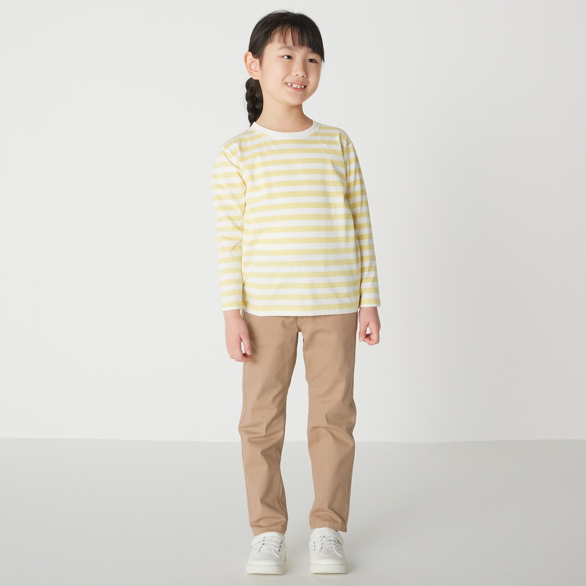 ストレッチチノマチ付きテーパードパンツ（キッズ）