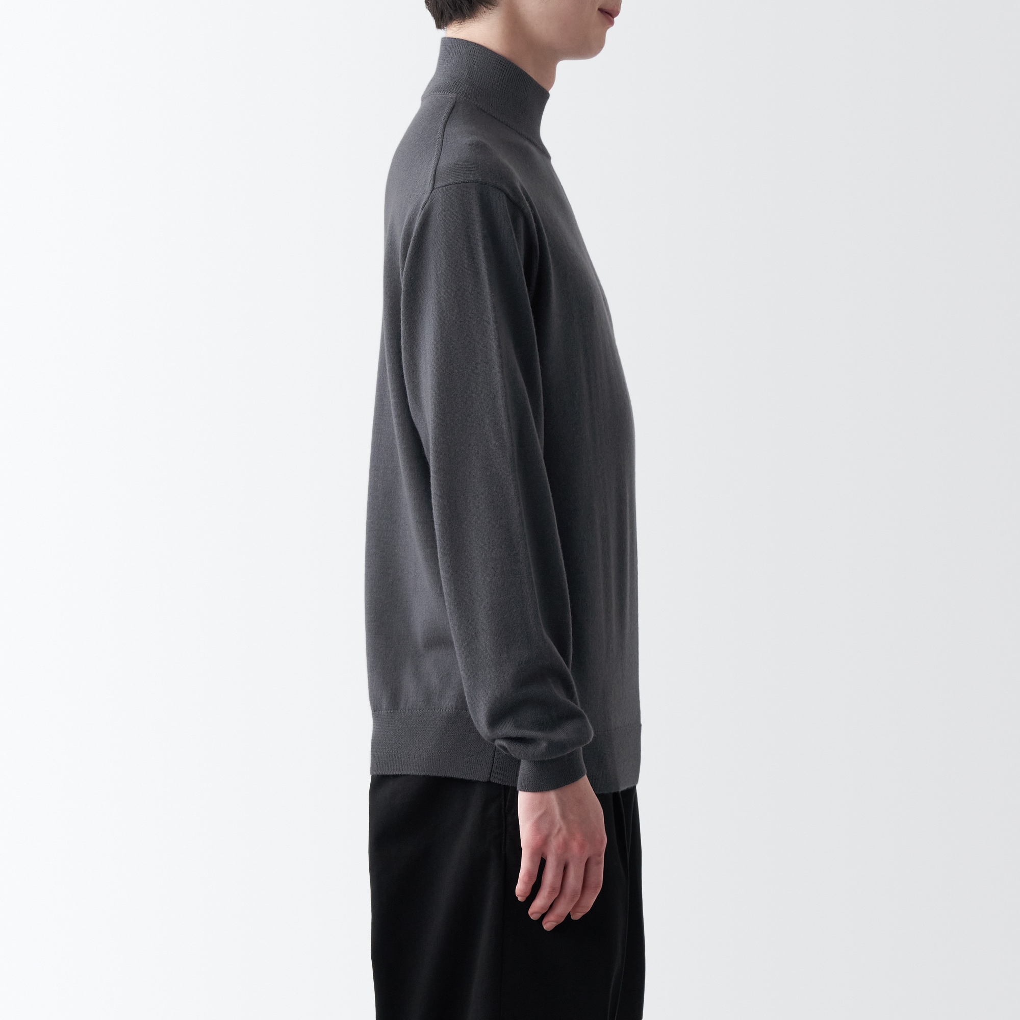 洗えるウールハイゲージハイネックセーター